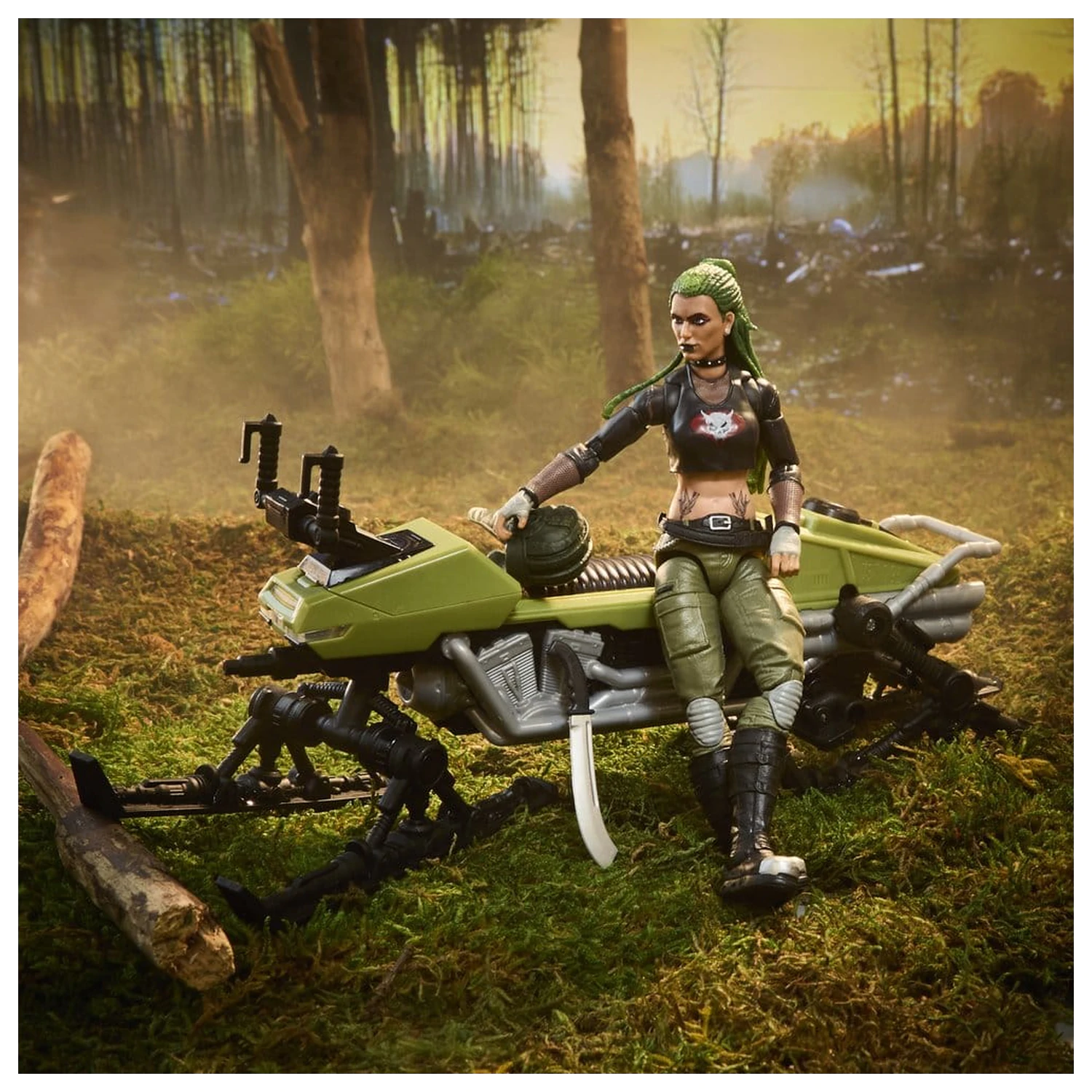 G.I. Joe Classified Series Akčná figúrka a súprava vozidla #194 Zanya a Dreadnok Chameleon (Swamp Skier) 15 cm produktová fotografia
