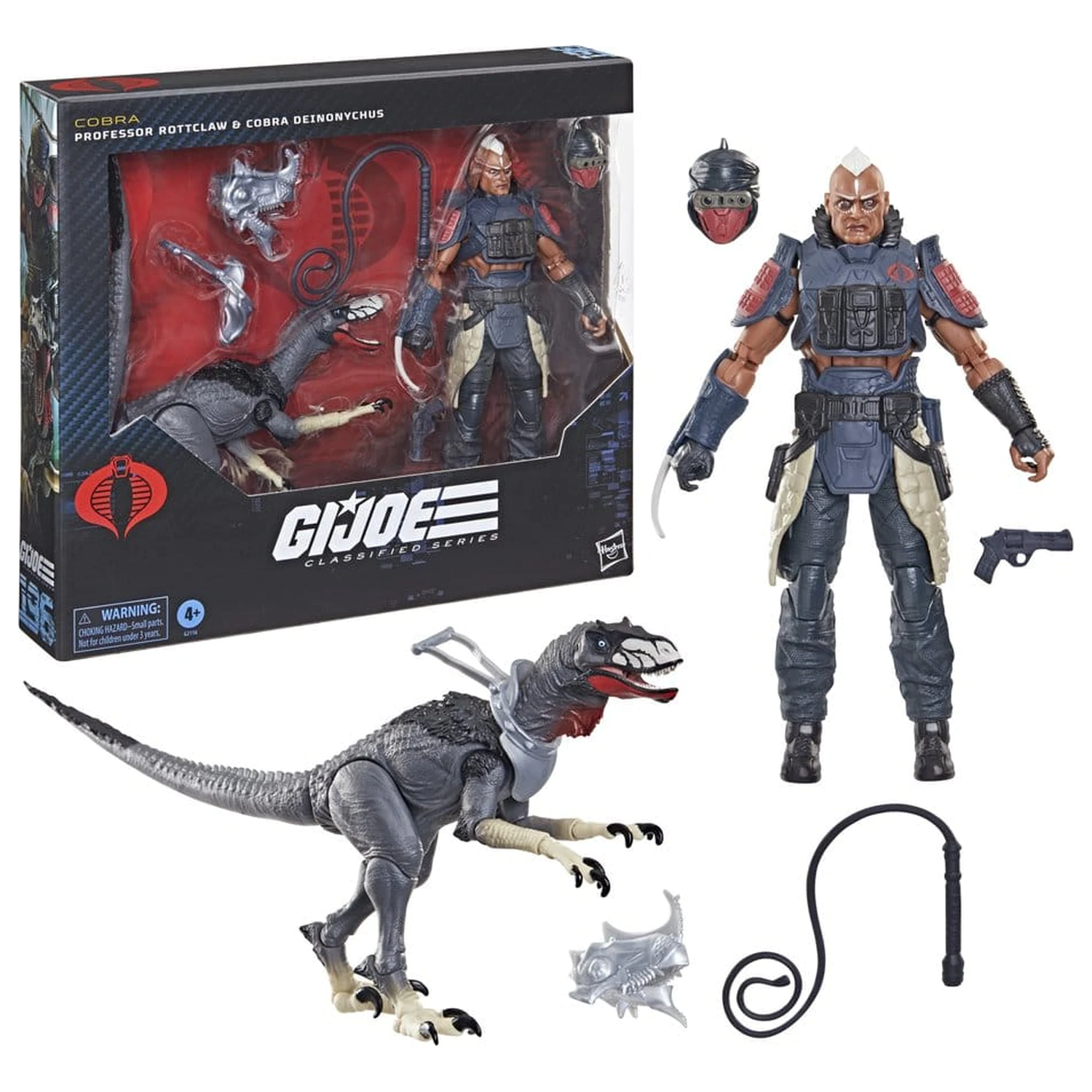 G.I. Joe Classified Series Akčná figúrka Balenie 2 ks #196 Professor Rottclaw & Cobra Deinonychus 15 cm produktová fotografia