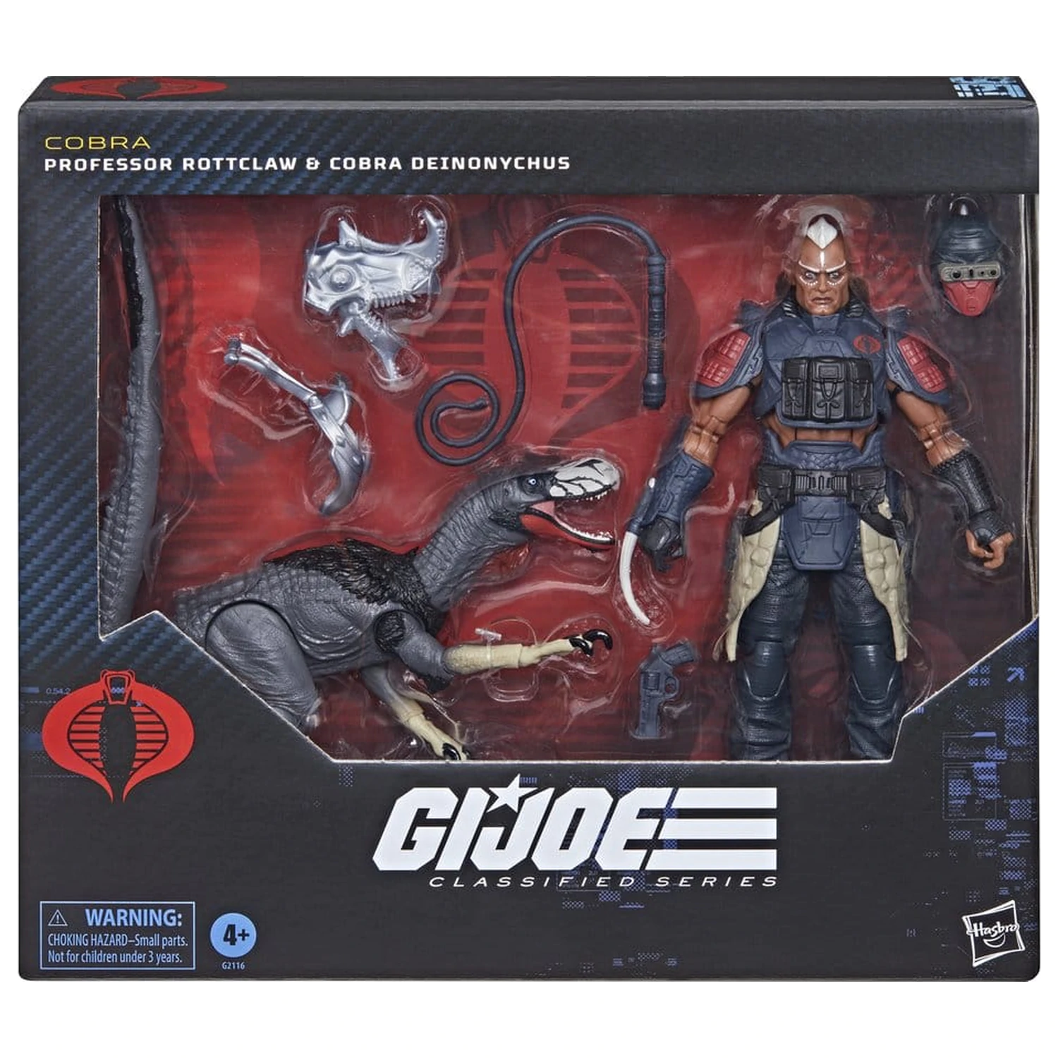 G.I. Joe Classified Series Akčná figúrka Balenie 2 ks #196 Professor Rottclaw & Cobra Deinonychus 15 cm produktová fotografia