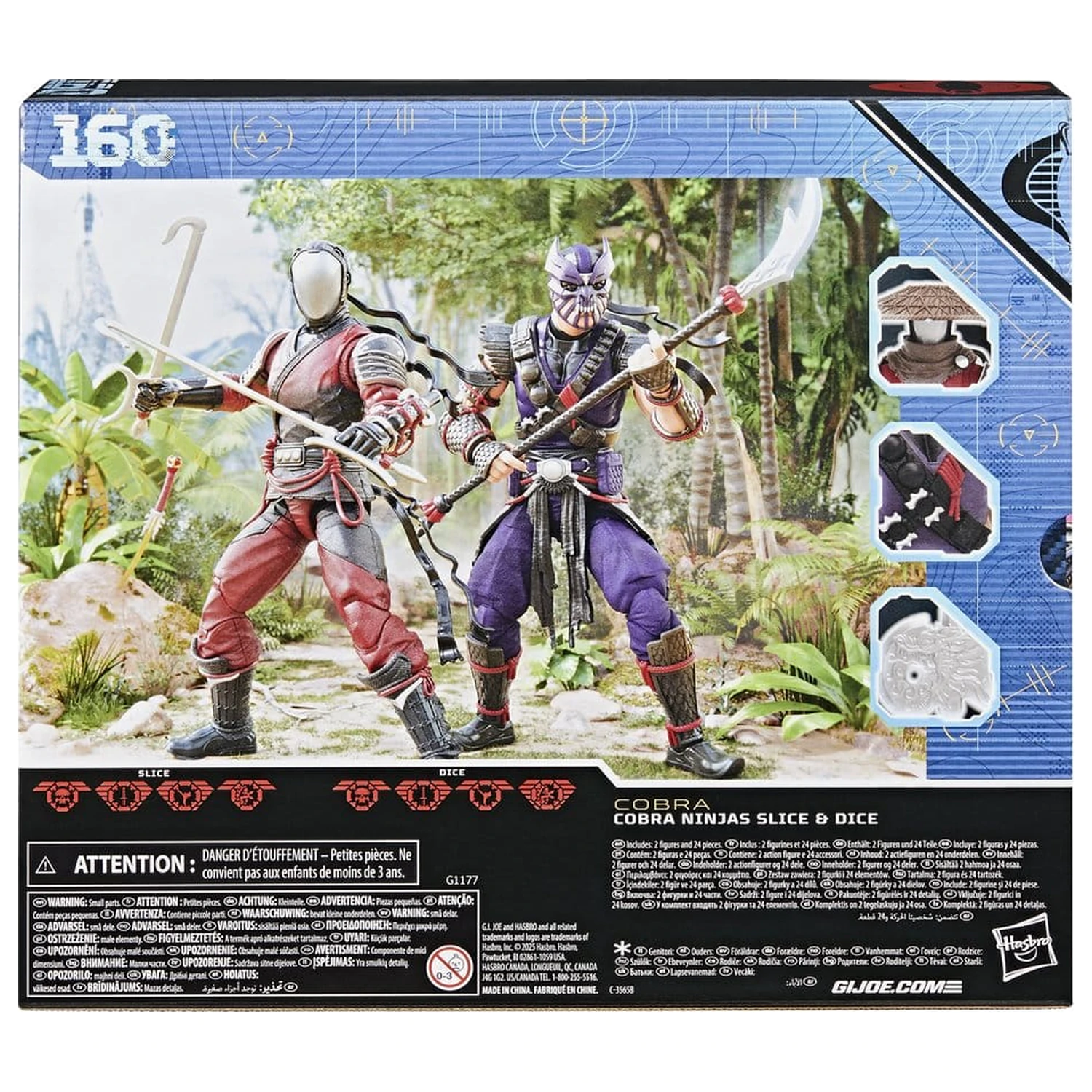 G.I. Joe Classified Series Akčná figúrka 2-Pack #160 Cobra Ninjas Slice & Dice 15 cm produktová fotografia