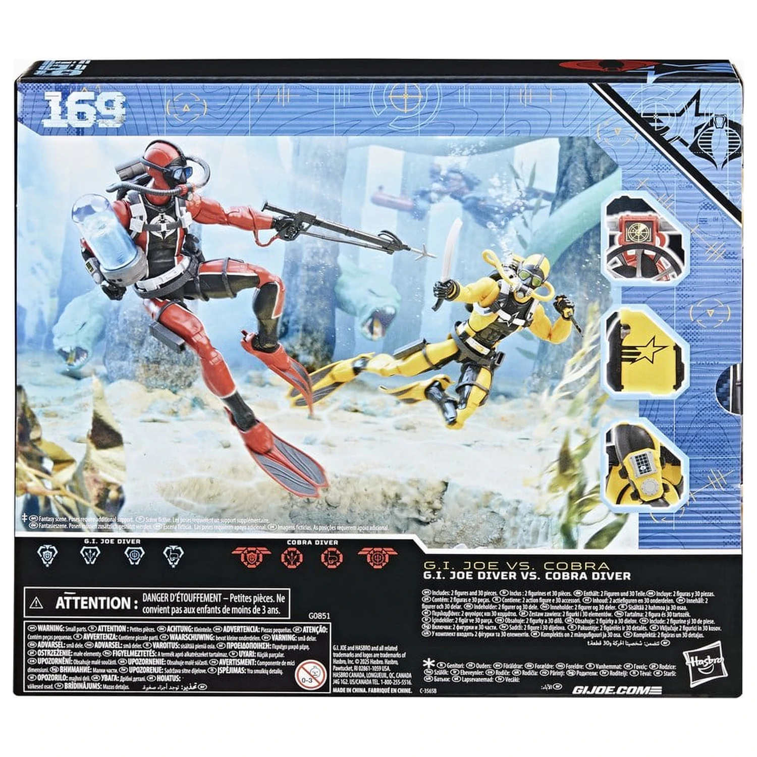 G.I. Joe Classified Series Akčná figúrka 2-Pack #169 G.I. Joe Diver vs. Cobra Diver 15 cm produktová fotografia