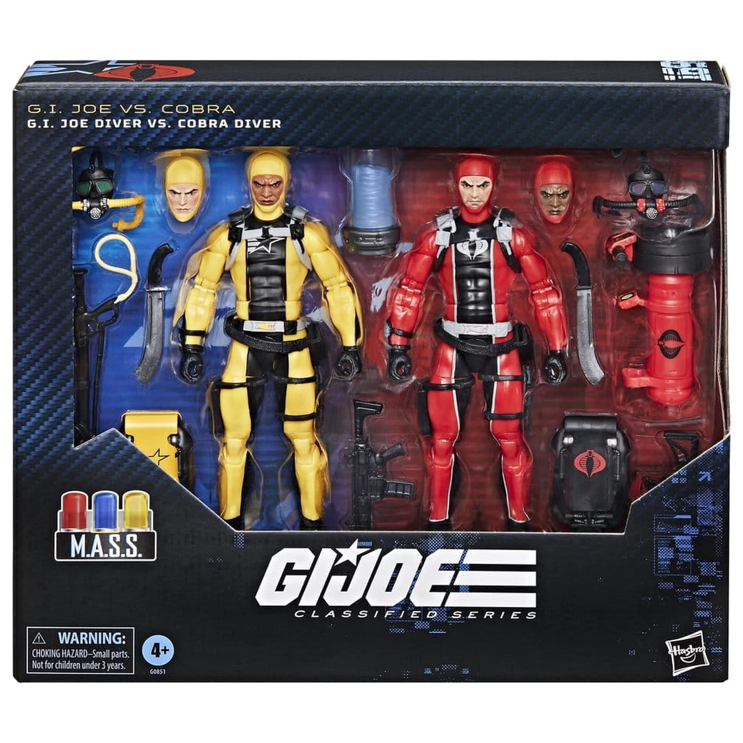 G.I. Joe Classified Series Akčná figúrka 2-Pack #169 G.I. Joe Diver vs. Cobra Diver 15 cm produktová fotografia