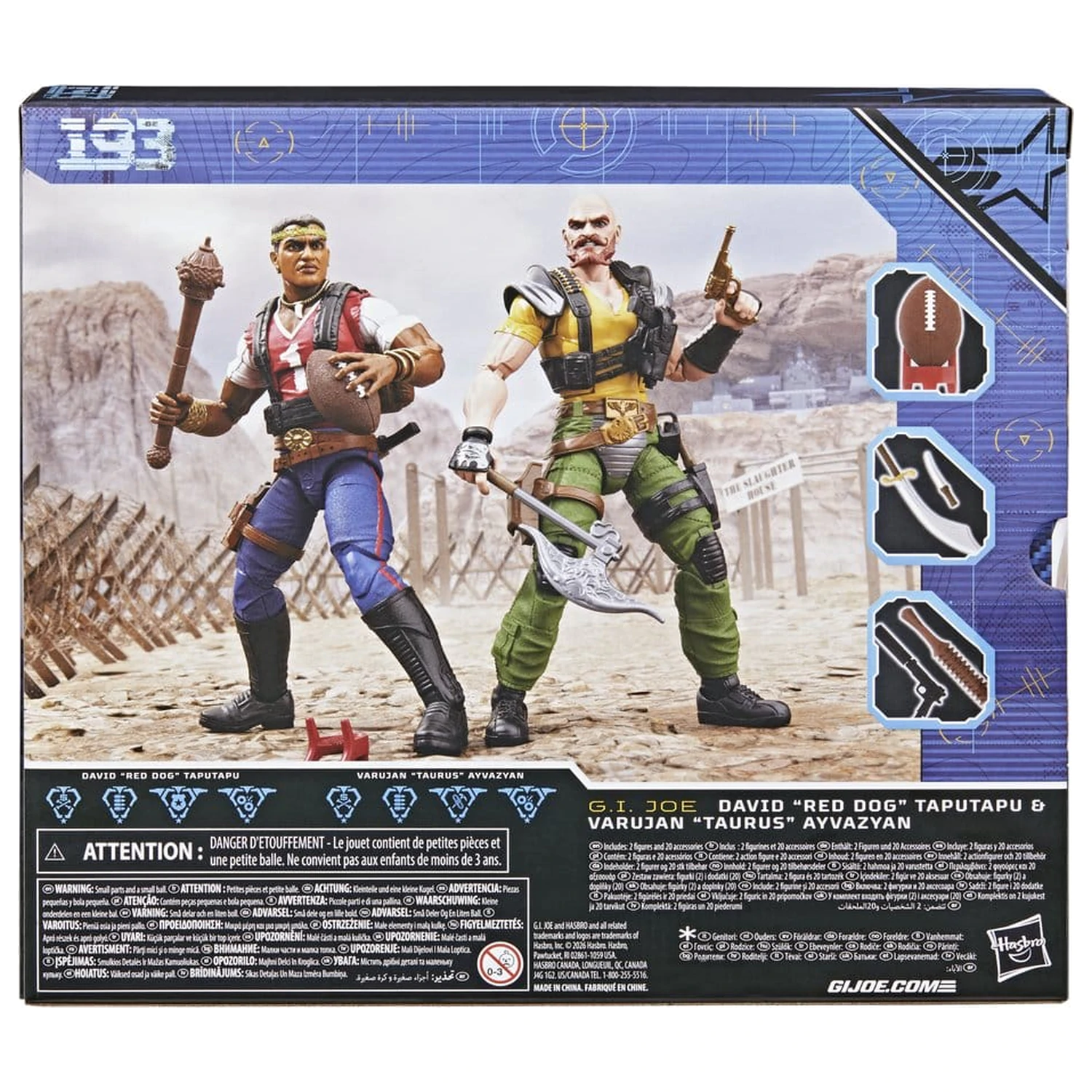 G.I. Joe Classified Series Akčná figúrka 2-balenie #193 David "Red Dog" Taputapu & Varujan "Taurus" Ayvazyan 15 cm produktová fotografia