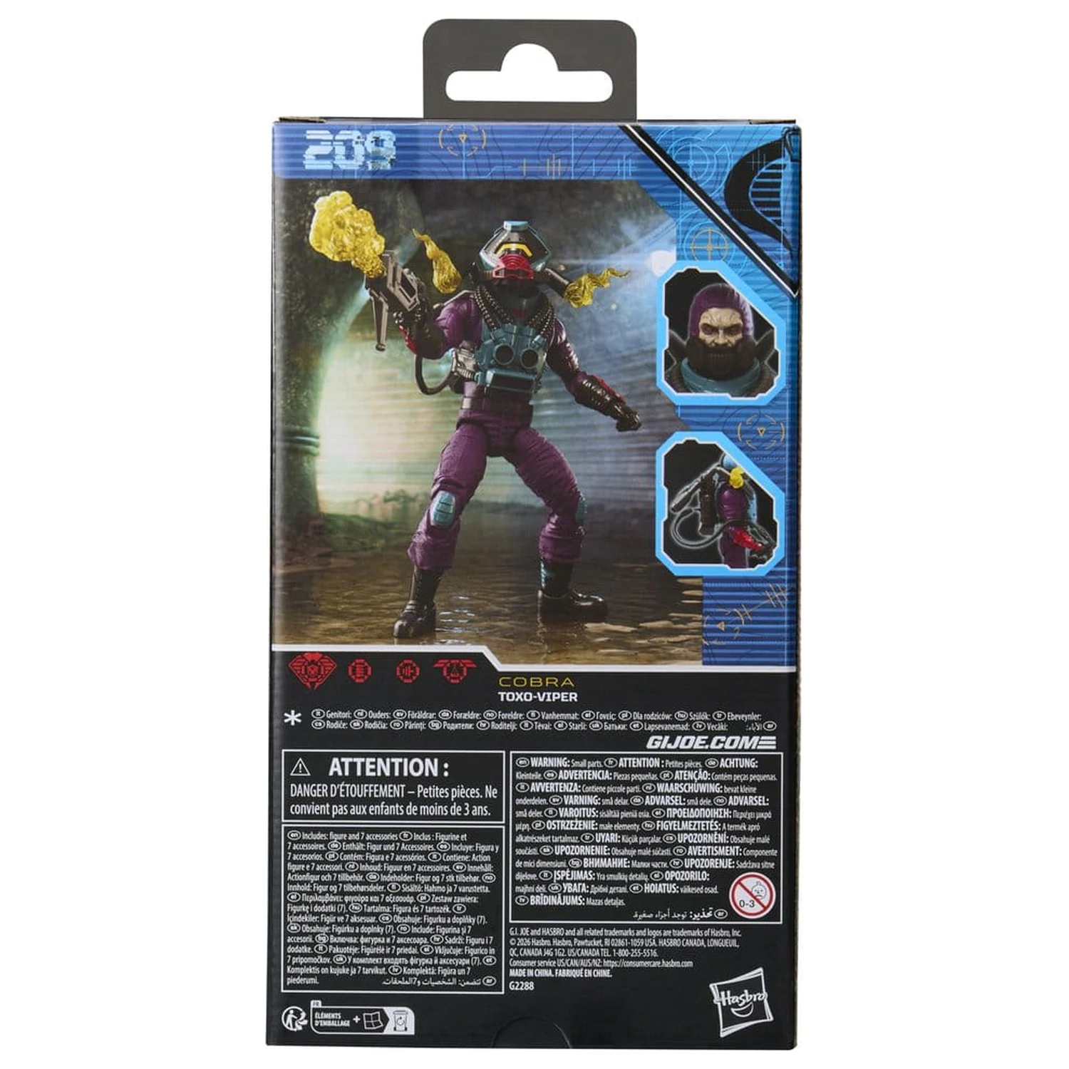 G.I. Joe Classified Series Akčná figúrka #209 Toxo-Viper 15 cm produktová fotografia