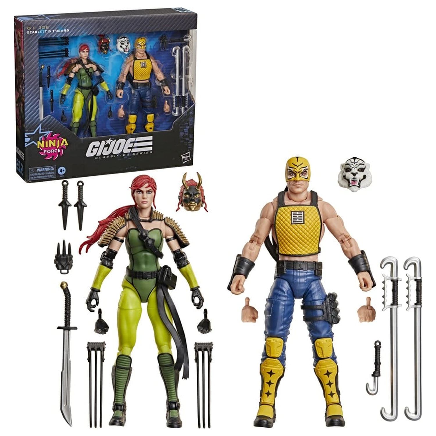 G.I. Joe Classified Series Akčná figúrka 2-balenie #212 Ninja Force Scarlett & T'Jbang 15 cm produktová fotografia