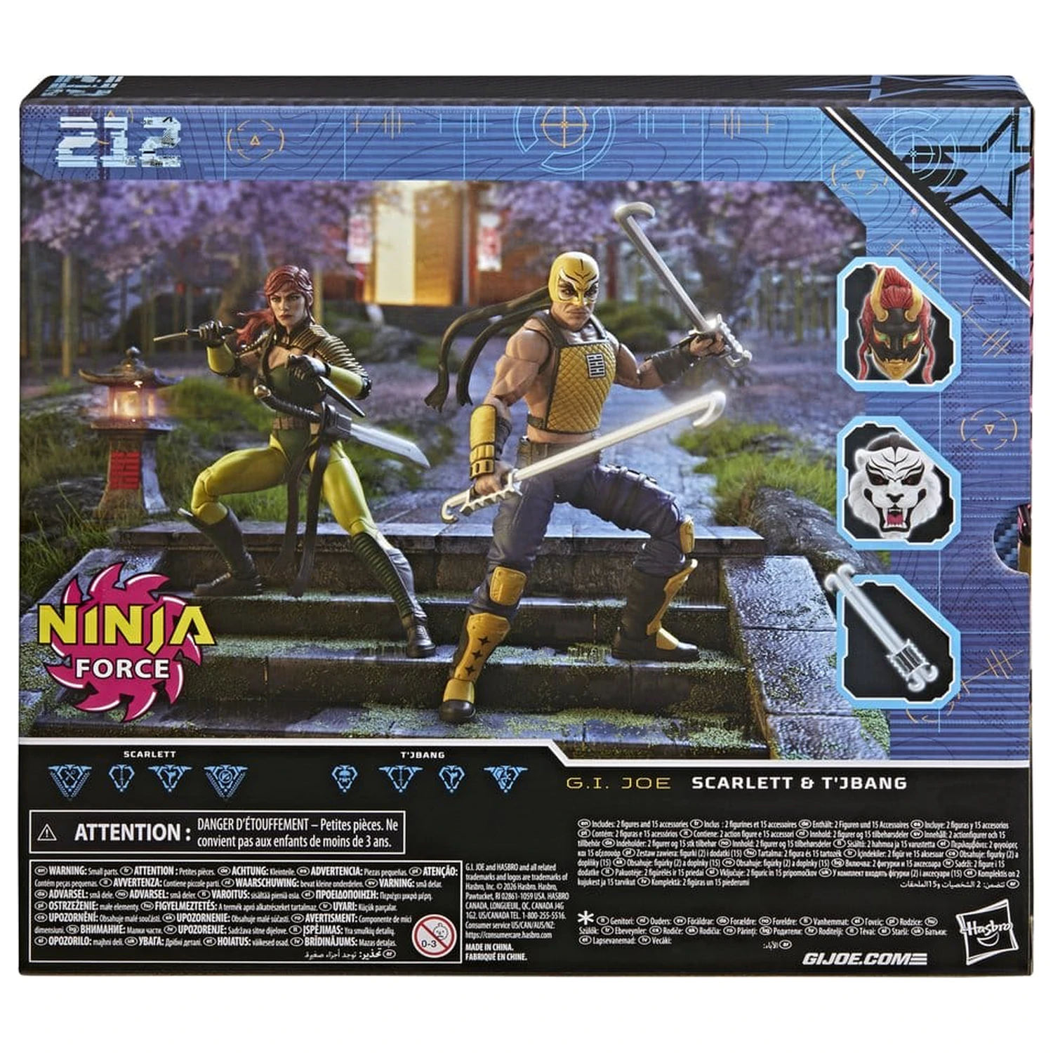 G.I. Joe Classified Series Akčná figúrka 2-balenie #212 Ninja Force Scarlett & T'Jbang 15 cm produktová fotografia