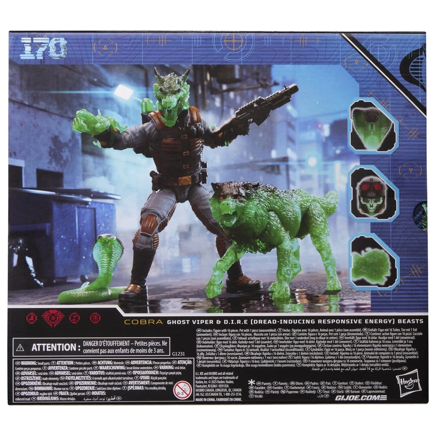 G.I. Joe Classified Series Akčná figúrka #170 Ghost Viper & D.I.R.E. Beasts 15 cm produktová fotografia