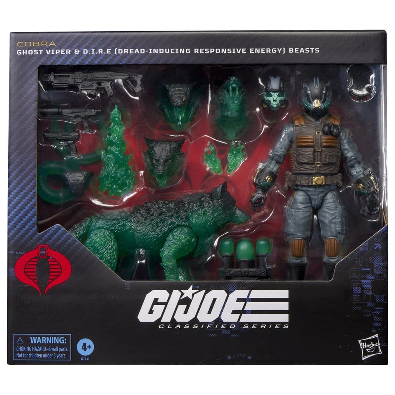 G.I. Joe Classified Series Akčná figúrka #170 Ghost Viper & D.I.R.E. Beasts 15 cm produktová fotografia