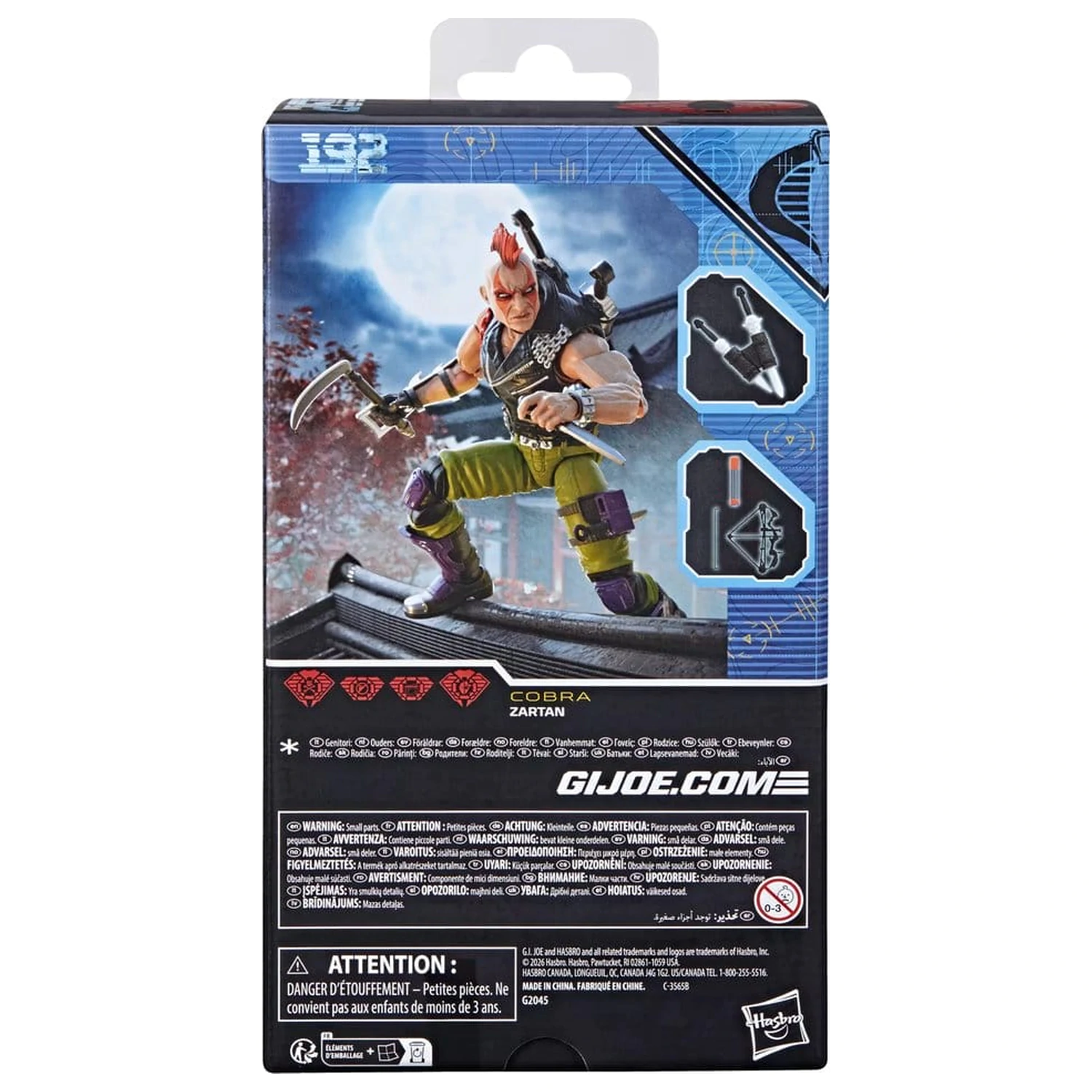 G.I. Joe Classified Series Akčná figúrka #192 Ninja Force Zartan 15 cm produktová fotografia