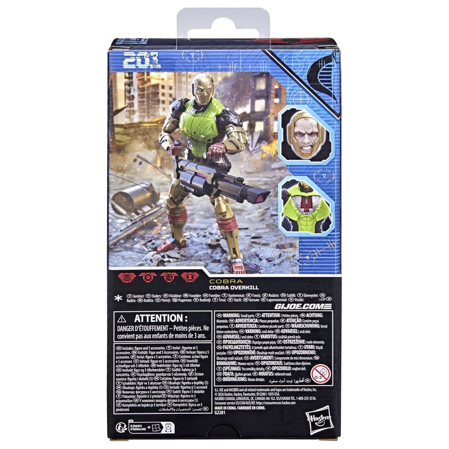 G.I. Joe Classified Series Akčná figúrka #201 Cobra Overkill 15 cm produktová fotografia