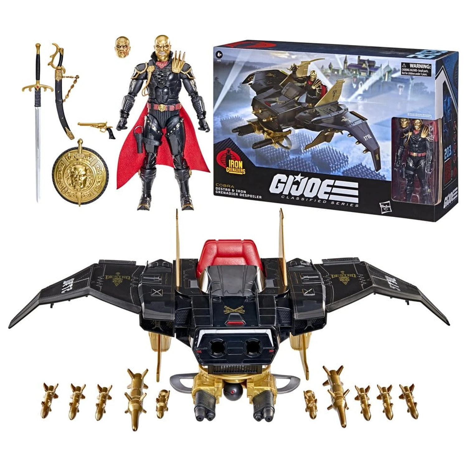 G.I. Joe Classified Series Akčná figúrka a súprava vozidla #203 Destro & Iron Grenadier Despoiler 15 cm produktová fotografia