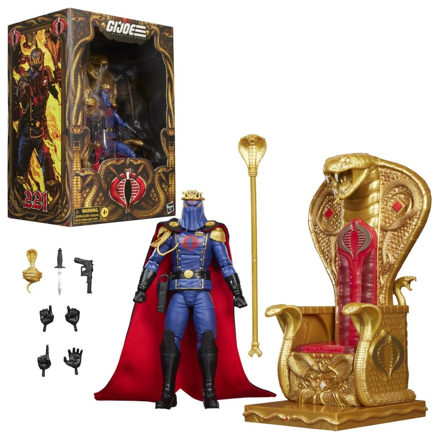 G.I. Joe Classified Series Akčná figúrka Cobra Commander in Dress Uniform & Throne 15 cm produktová fotografia
