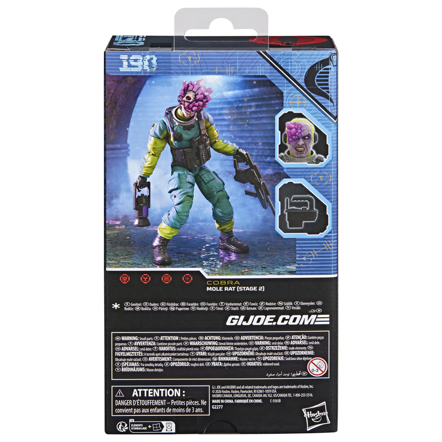 G.I. Joe Classified Series Cobra Mole Rat Stage 2 figúrka 15cm produktová fotografia