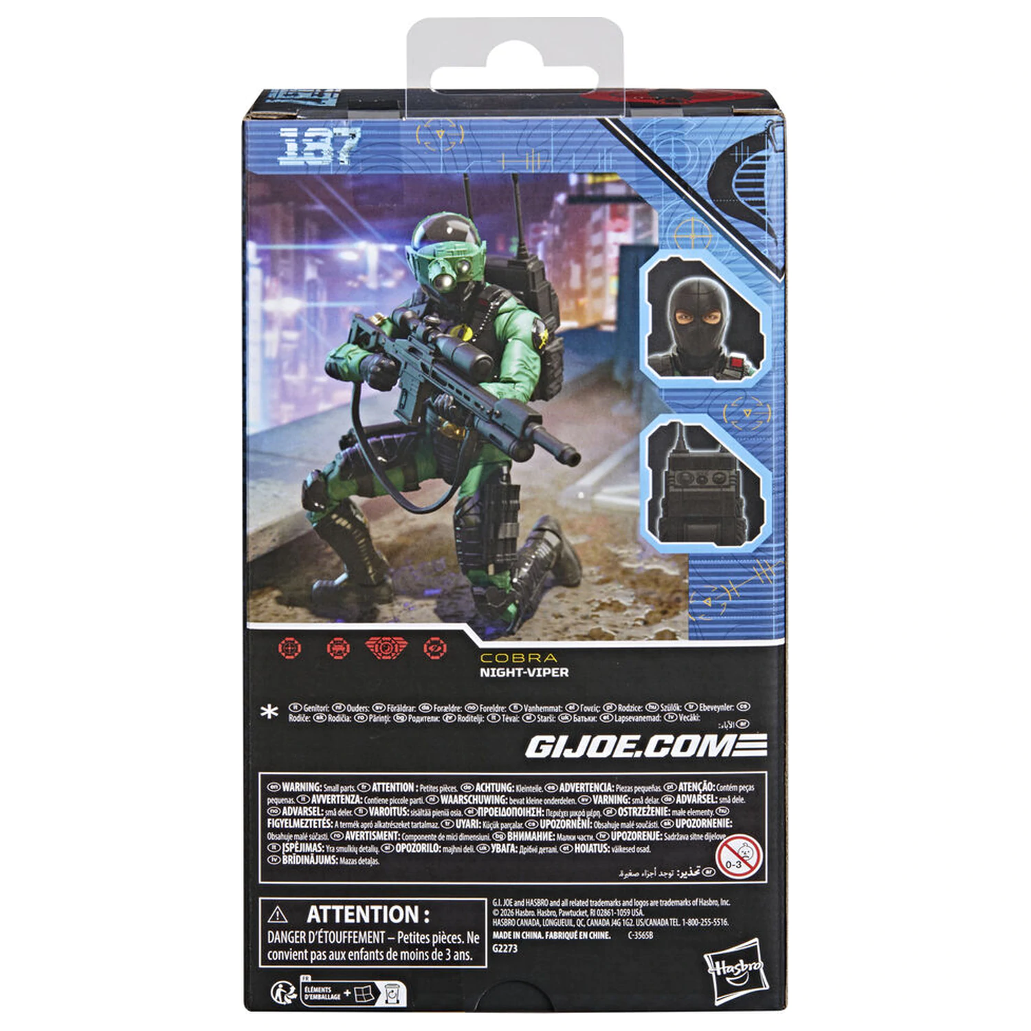 G.I. Joe Classified Series Cobra Night-Viper figúrka 15cm produktová fotografia