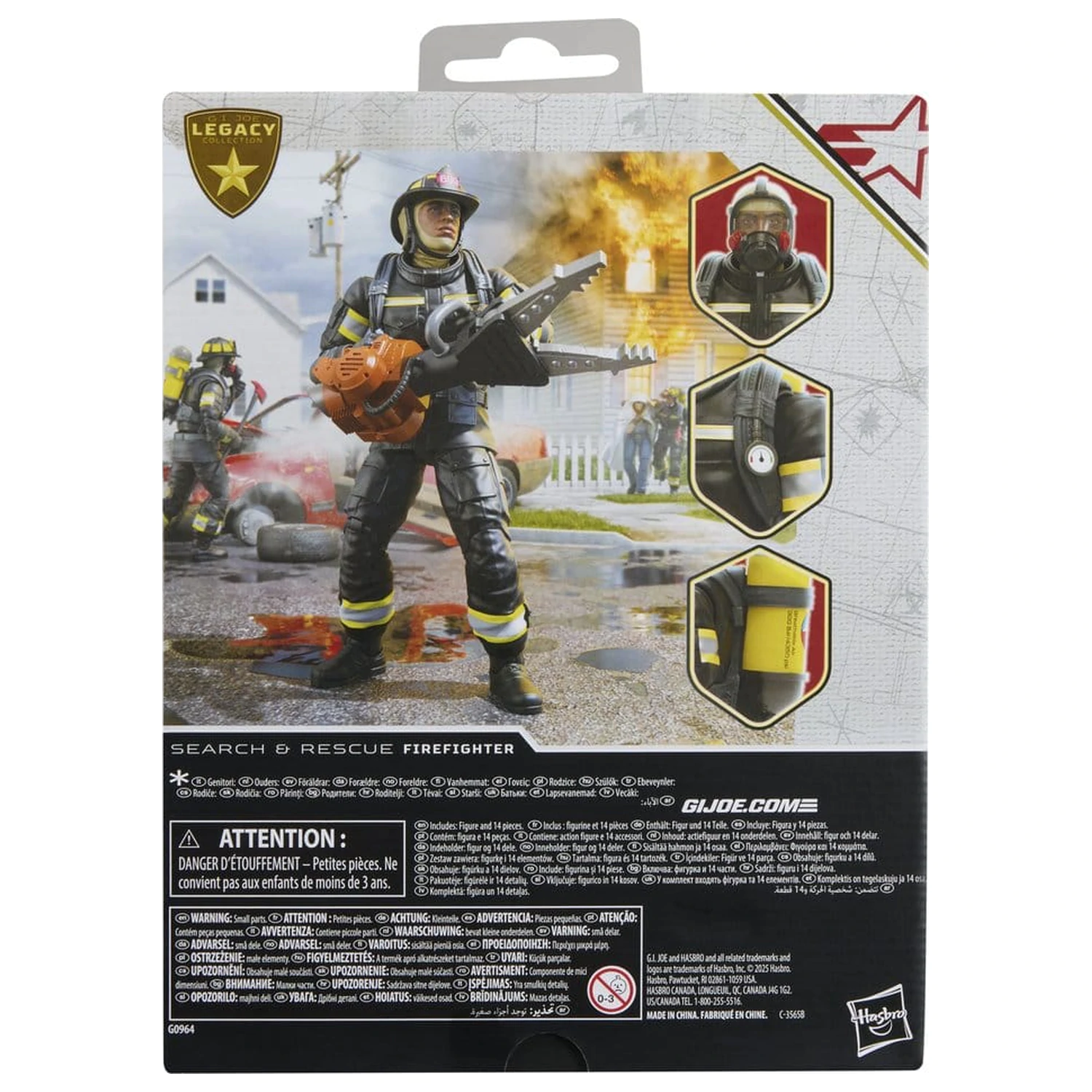 G.I. Joe Classified Series Legacy Collection akčná figúrka Search & Rescue Firefighter 15 cm produktová fotografia