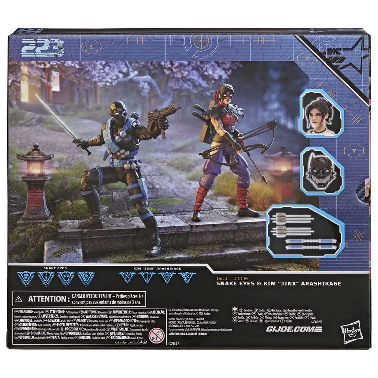 G.I. Joe Classified Series Akčná figúrka 2-balenie Snake Eyes & Kim "Jinx" Arashikage 15 cm produktová fotografia