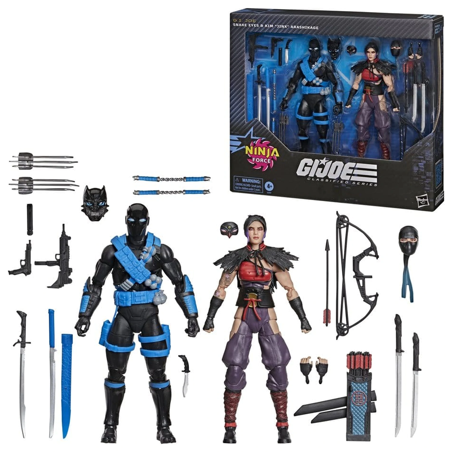 G.I. Joe Classified Series Akčná figúrka 2-balenie Snake Eyes & Kim "Jinx" Arashikage 15 cm produktová fotografia