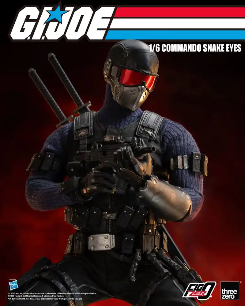 G.I. Joe FigZero Akčná figúrka 1/6 Commando Snake Eyes 30 cm termékfotó