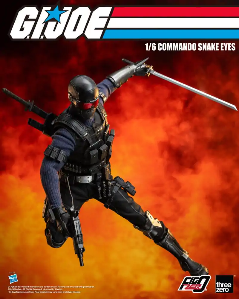 G.I. Joe FigZero Akčná figúrka 1/6 Commando Snake Eyes 30 cm termékfotó