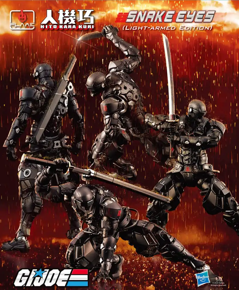 G.I. Joe Hito Kara Kuri Akčná figúrka Snake Eyes Light-armed Edition 18 cm produktová fotografia