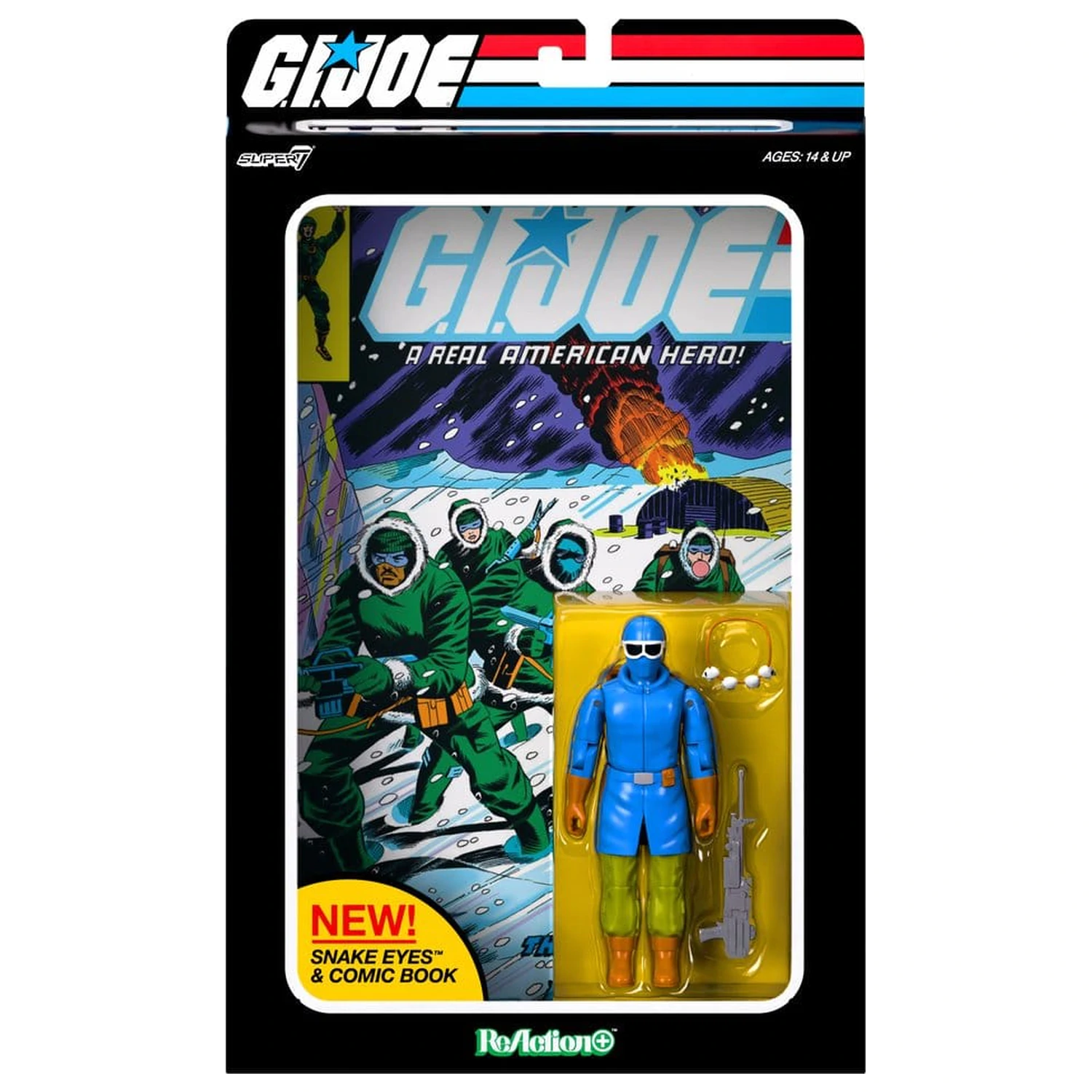 G.I. Joe ReAction+ akčná figúrka Snake Eyes (Skybound Comic Box Series, vydanie #2) produktová fotografia