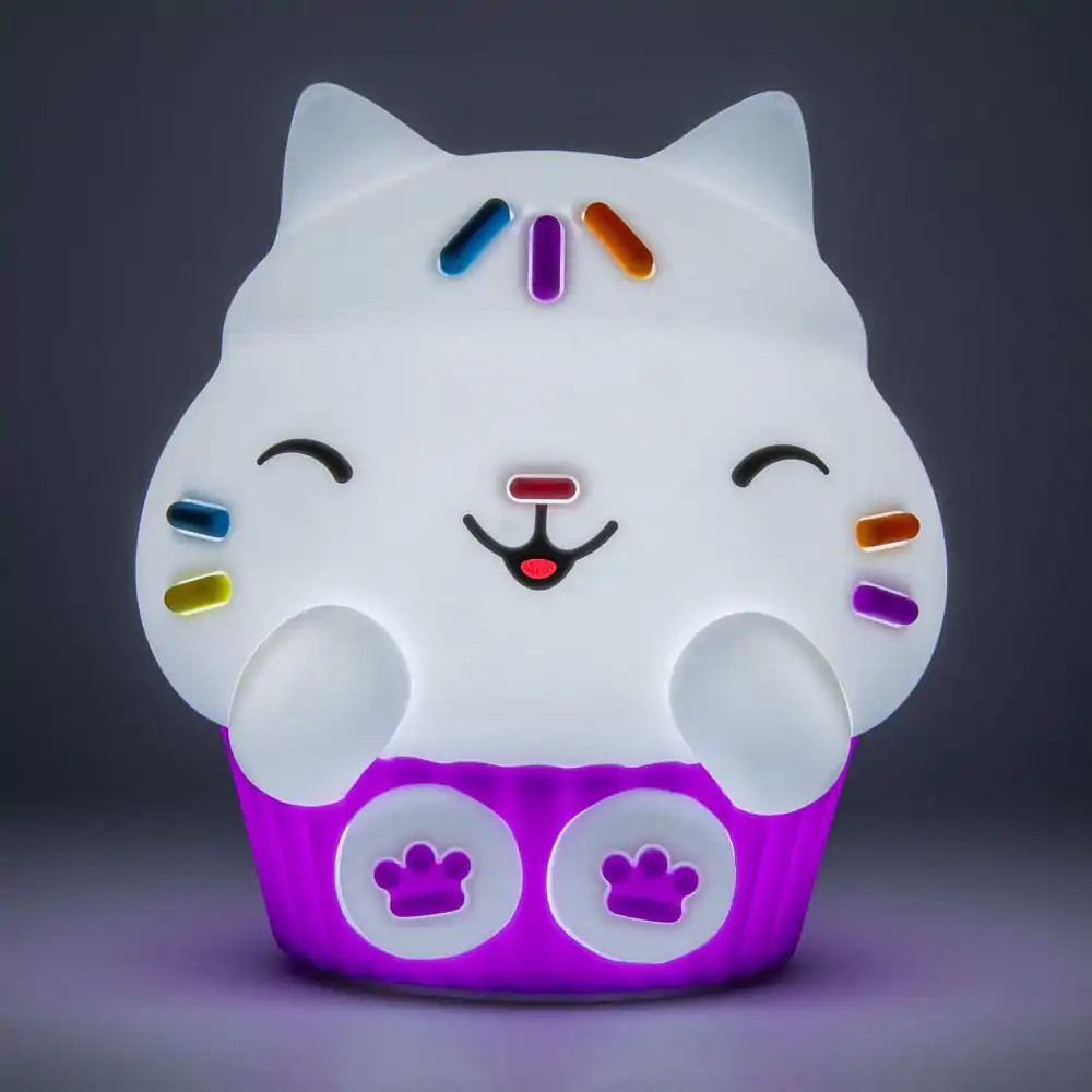 Gabby´s Dollhouse Squishy Glo silikónová lampička Cakey Cat 15 cm produktová fotografia