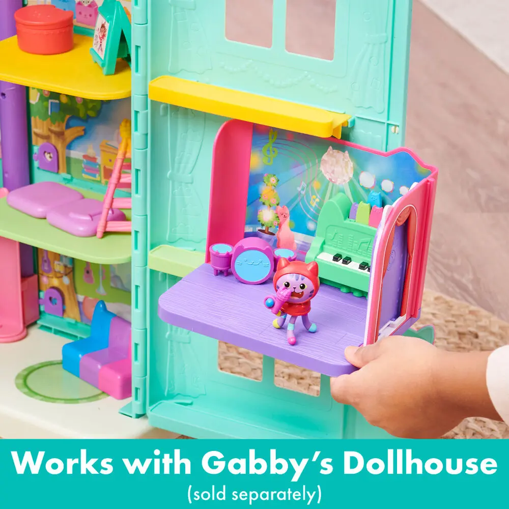 Gabbys Dollhouse Daniel James Catnips Groovy Hudobná Izba pre bábiky produktová fotografia