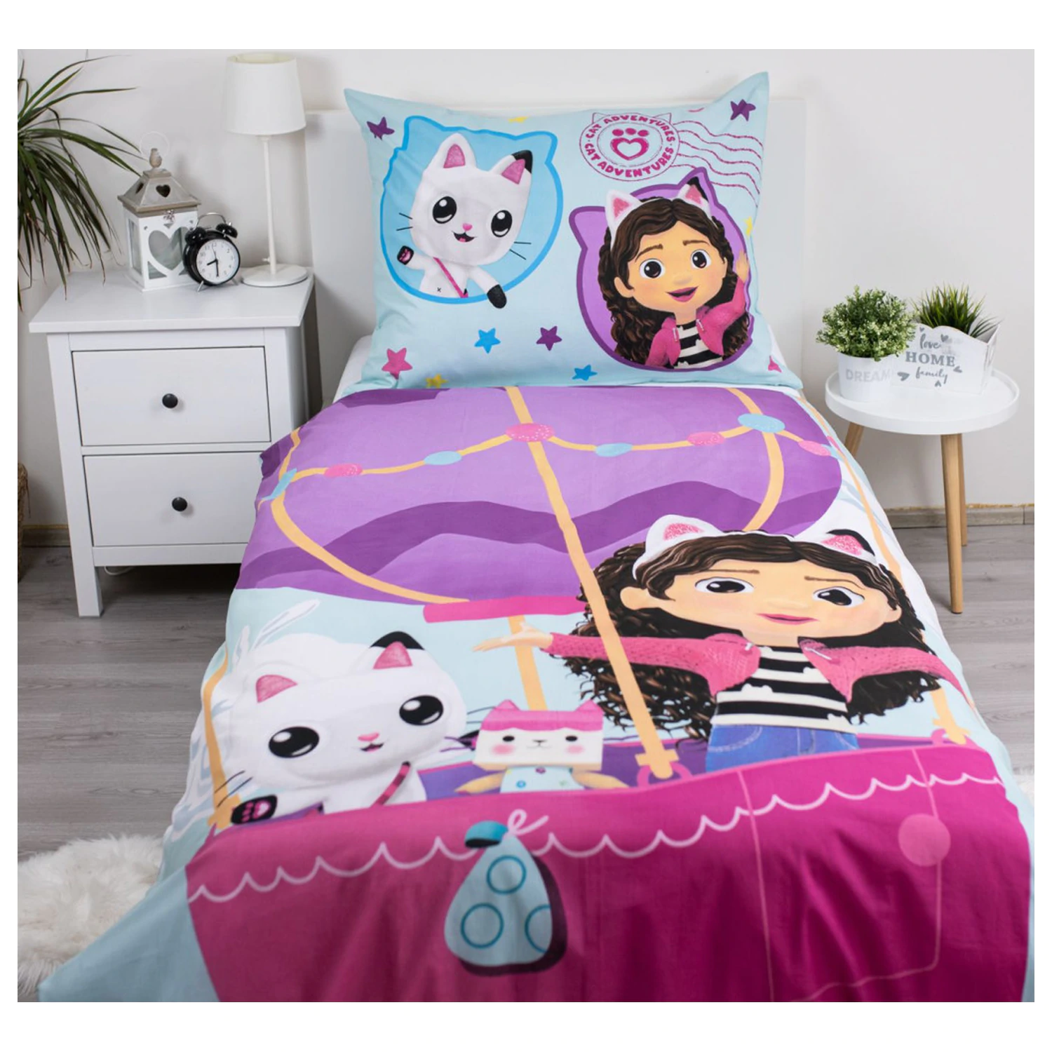 Gabby's Dollhouse Balónová obliečka na perinu produktová fotografia