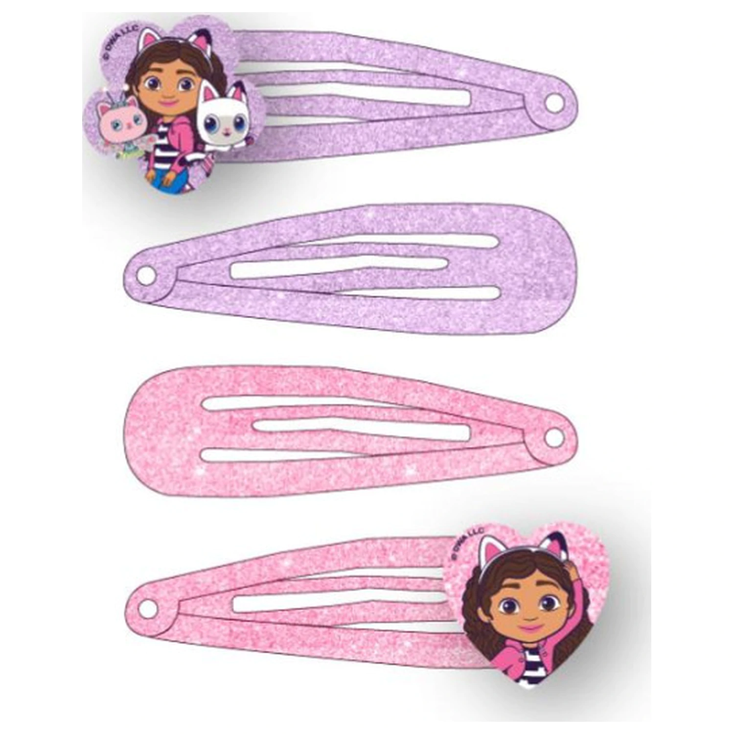 Gabi's Dollhouse Cat Adventures Súprava sponiek do vlasov 4 ks produktová fotografia