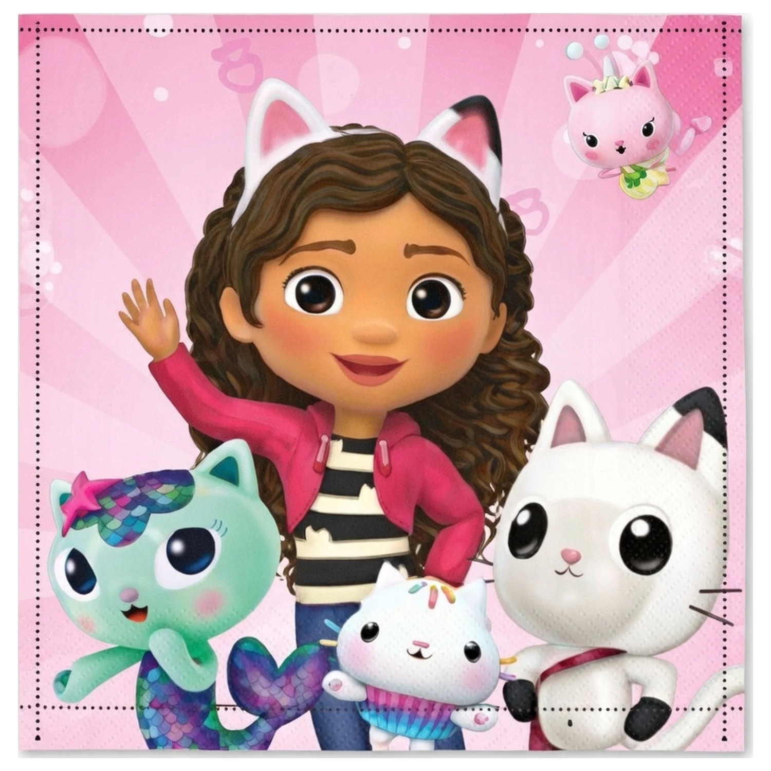 Gabi's Dollhouse Cat World Uterák na ruky, Uterák na tvár, Uterák 30x30cm produktová fotografia
