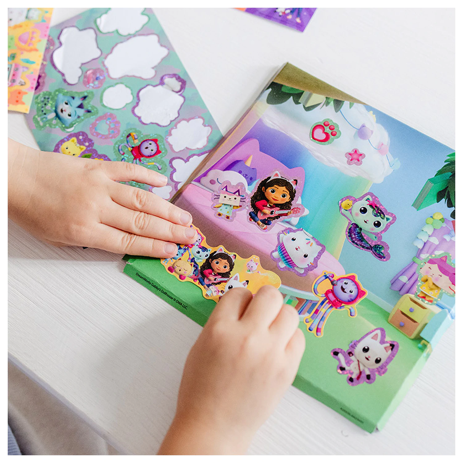 Gabi's Dollhouse Cats sada nálepiek produktová fotografia
