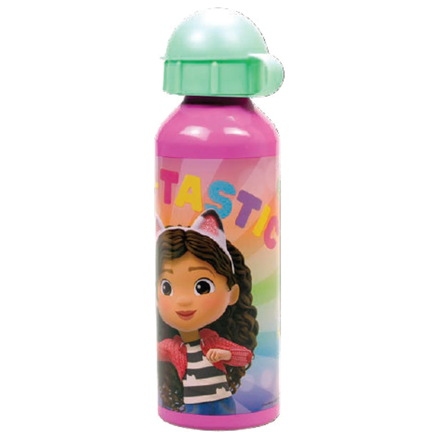 Gabby's Dollhouse Color Fade hliníková fľaša na vodu s vrchnákom na pitie 520 ml produktová fotografia