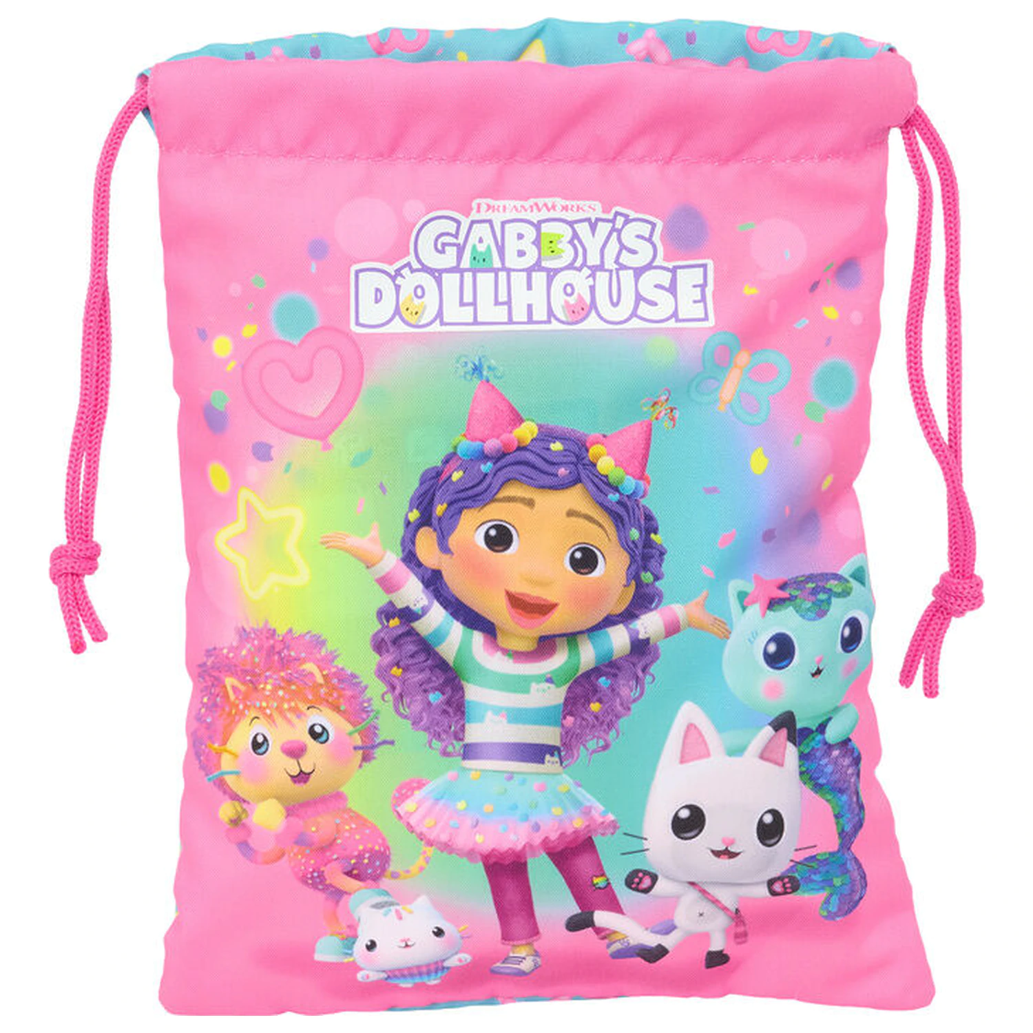 Gabbys Dollhouse Confetti športová taška 25cm produktová fotografia