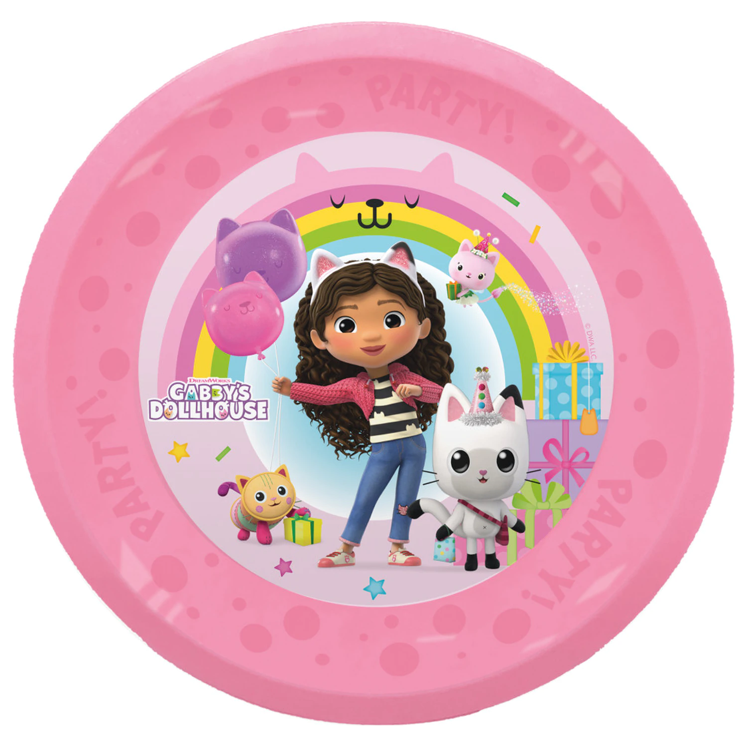 Gabi's Dollhouse Friends Micro Premium Plastic Flat Plate 4-dielna súprava 21 cm produktová fotografia