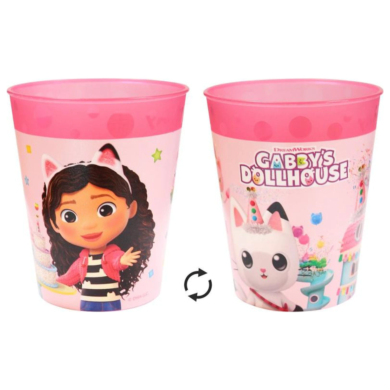 Gabby's Dollhouse Friends Micro Premium plastový pohár 250 ml produktová fotografia