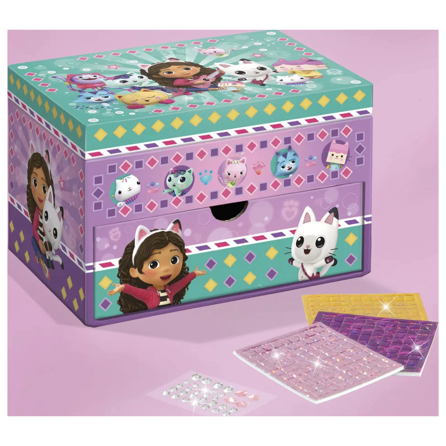 Gabi Dollhouse Friends Mozaiková šperkovnica produktová fotografia