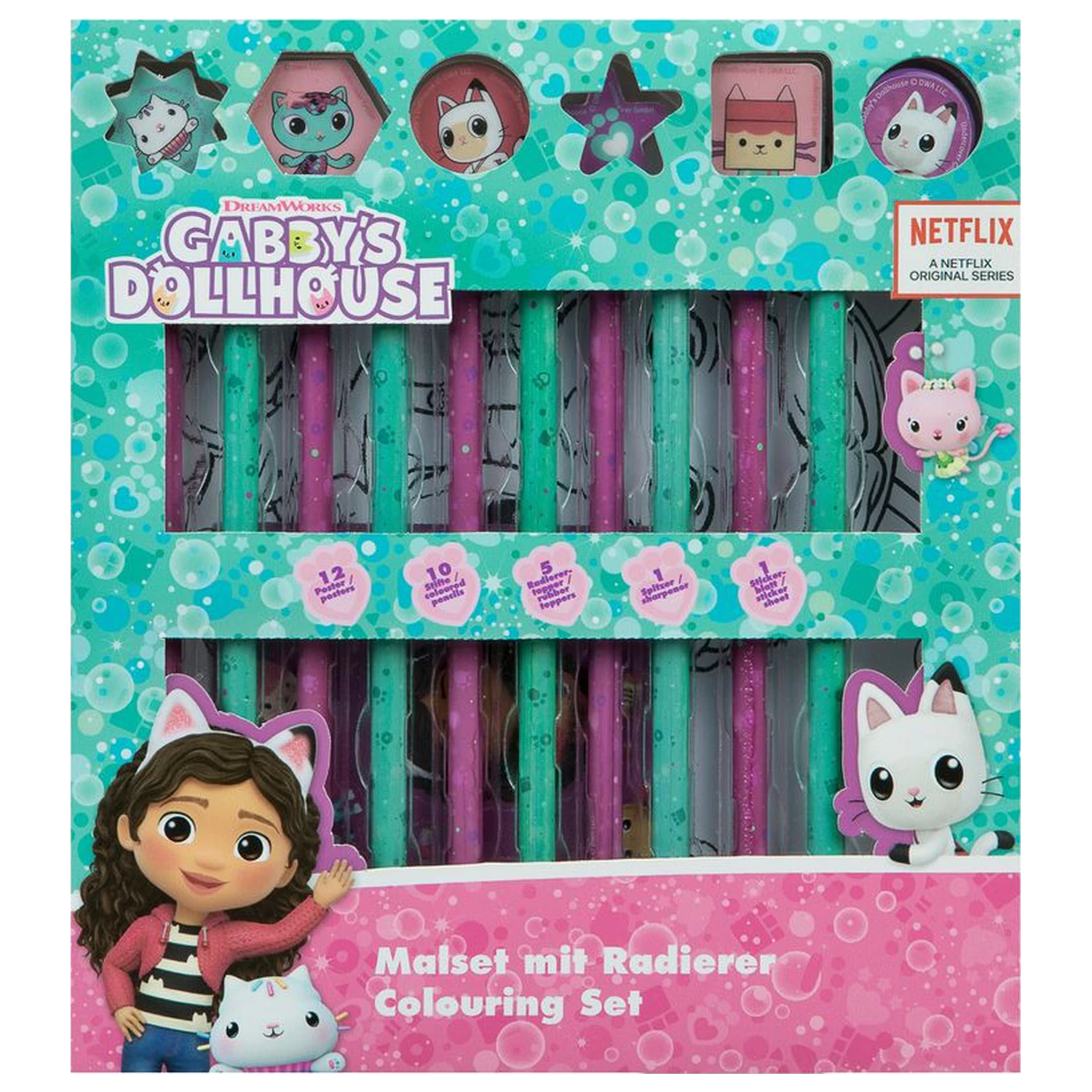Gabby's Dollhouse Friends Sada na vyfarbovanie produktová fotografia