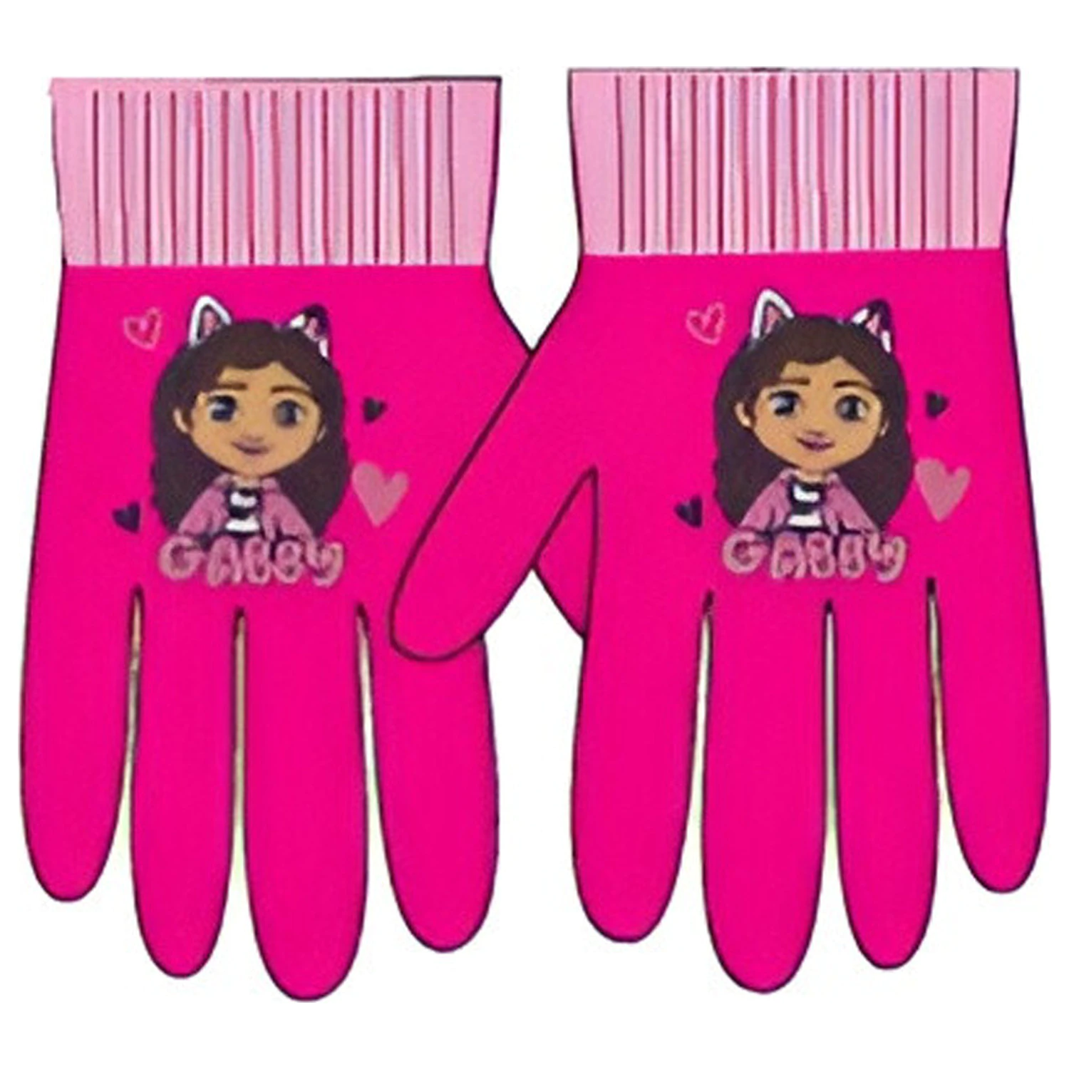 Rukavice Gabi's Dollhouse Love Pink Kids Gloves produktová fotografia