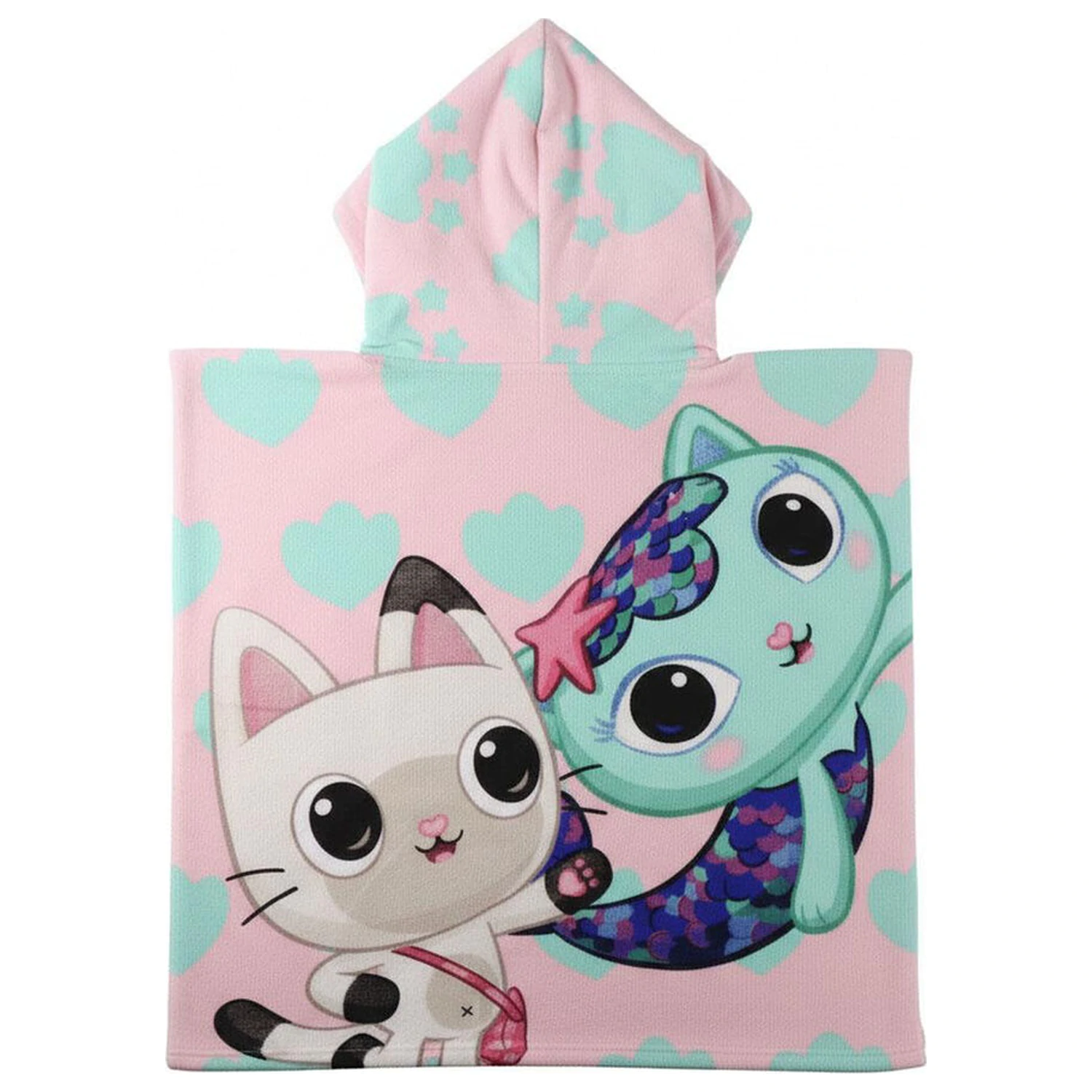 Gabbys Dollhouse mikro Vláknité poncho plážový uterák produktová fotografia