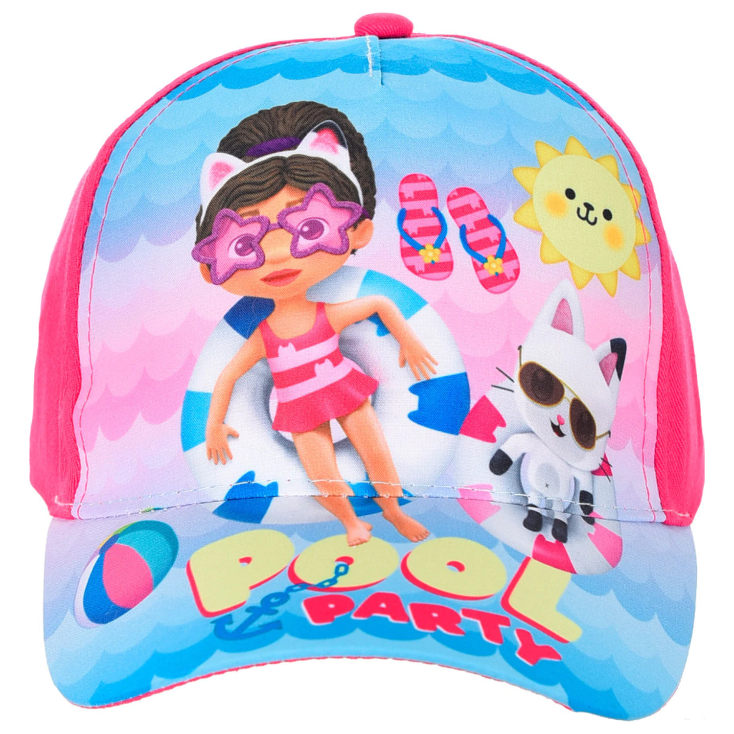 Gabi's Dollhouse Pool Party Pink detská baseballová čiapka 52 cm produktová fotografia