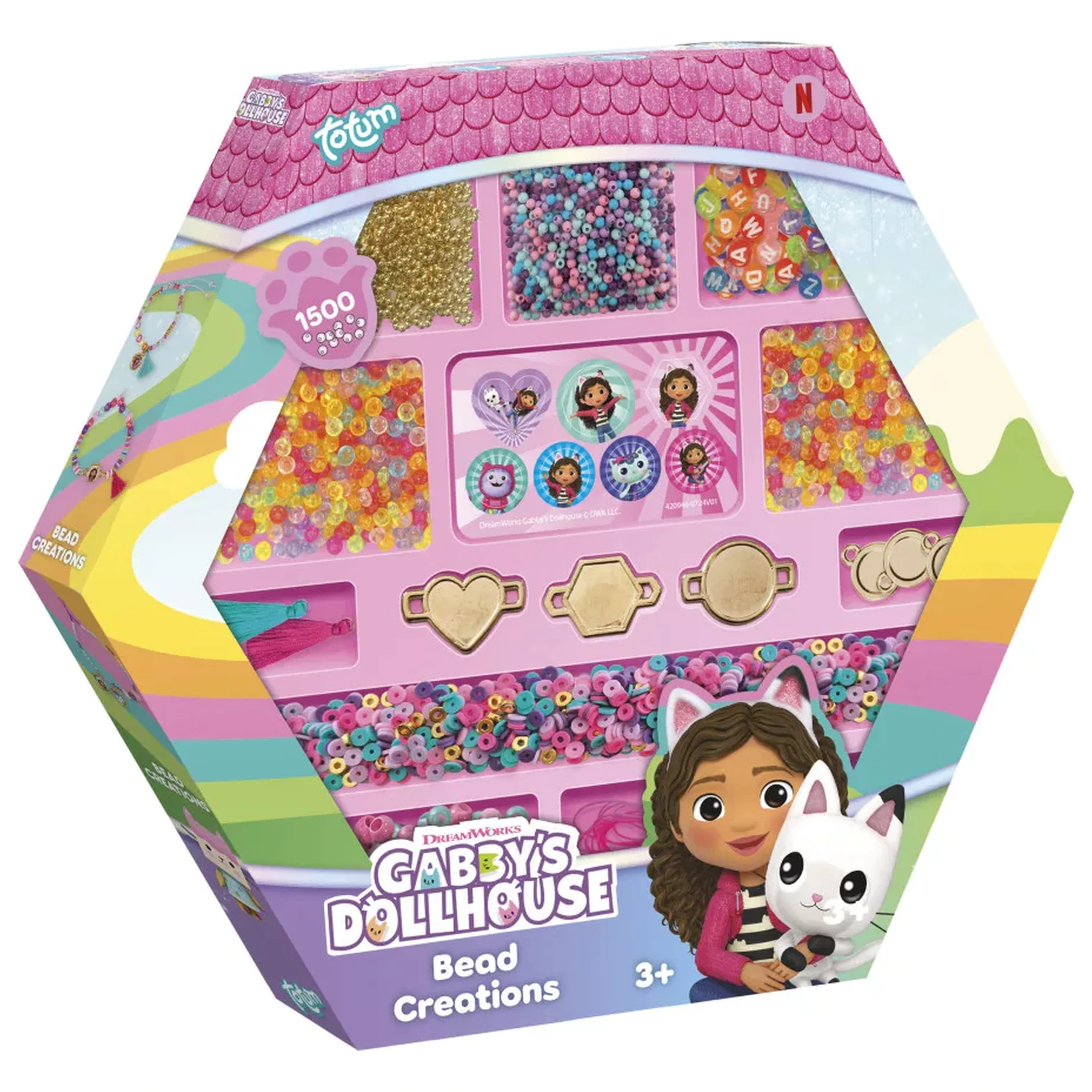 Gabi's Dollhouse súprava na navliekanie dúhových korálok produktová fotografia