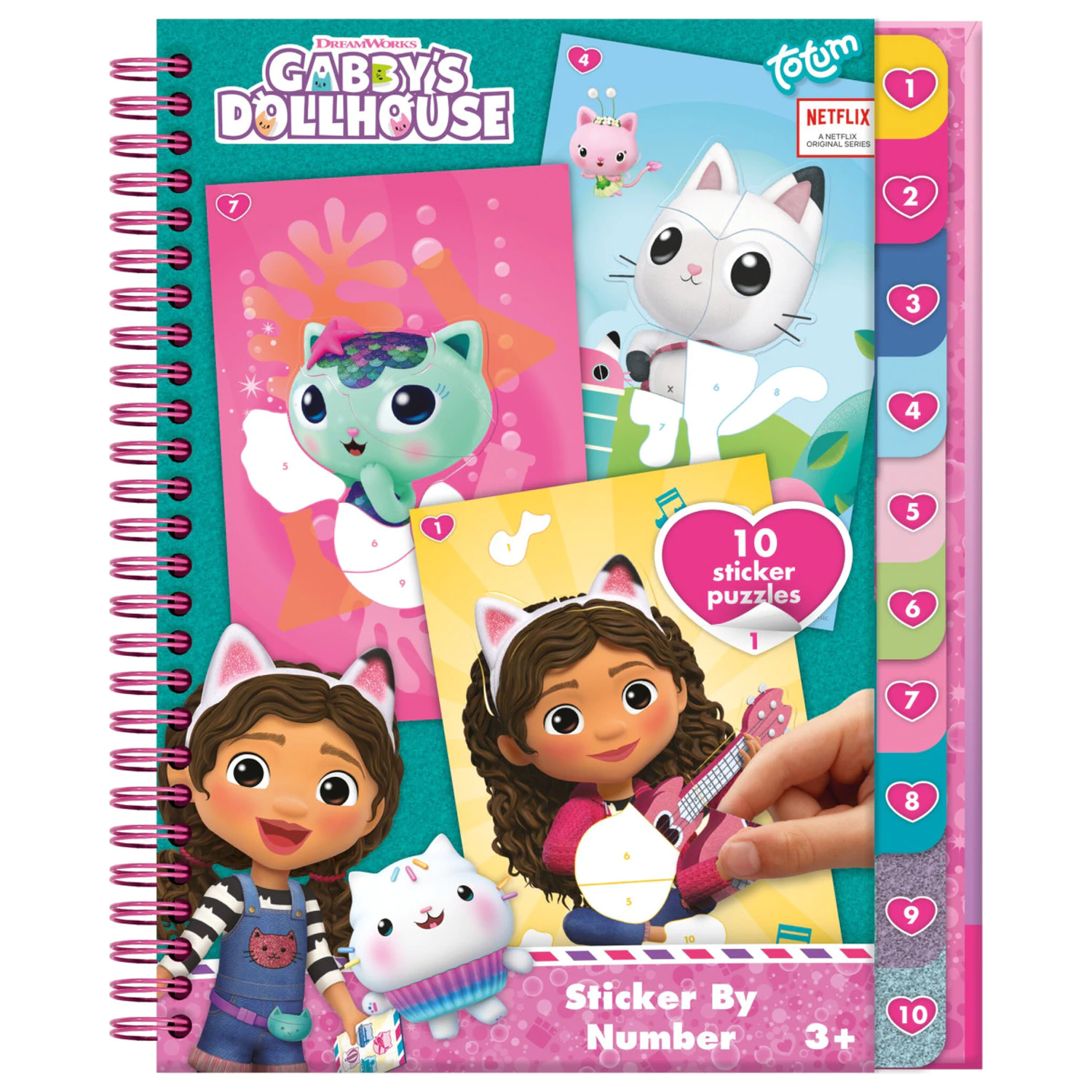 Gabi's Dollhouse Sprinkle Party Puzzle Nálepka a omaľovánkový set produktová fotografia