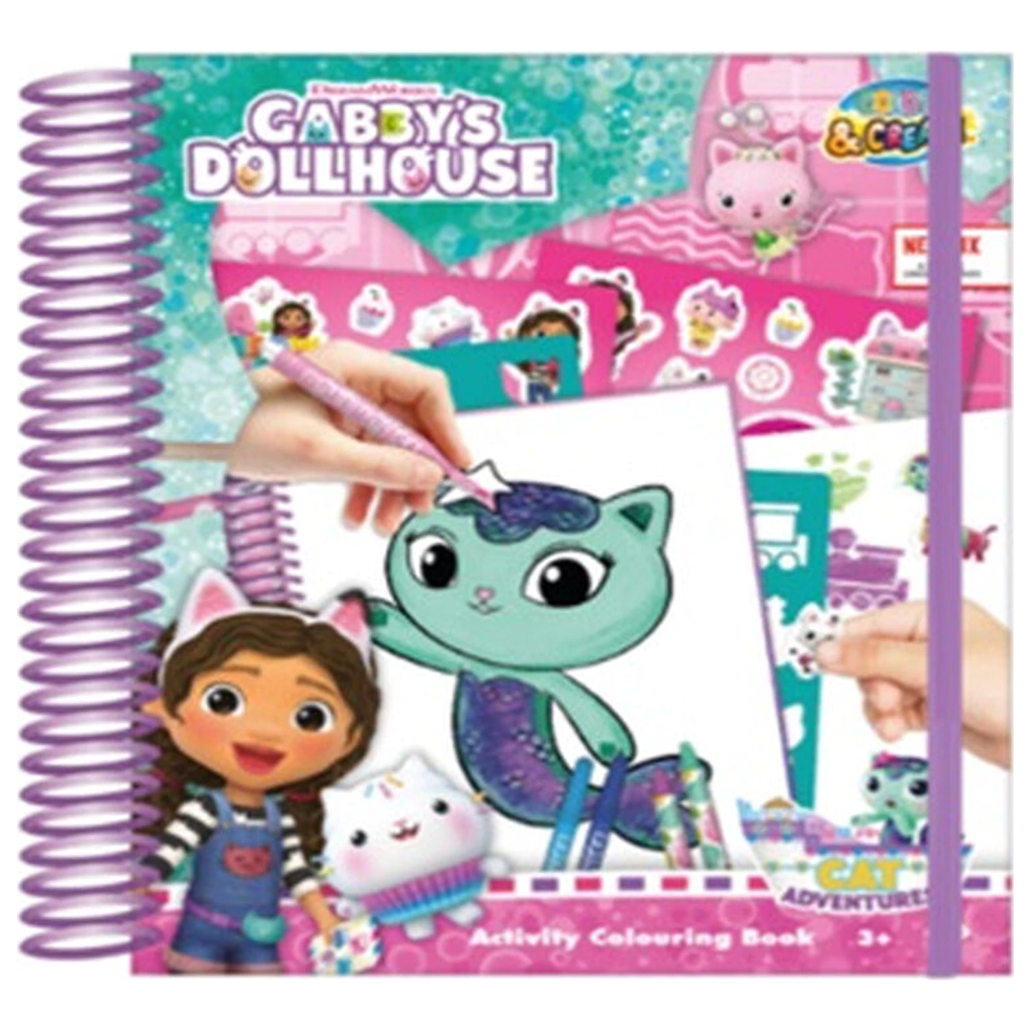 Gabbys Dollhouse Kresliaci a activity book produktová fotografia