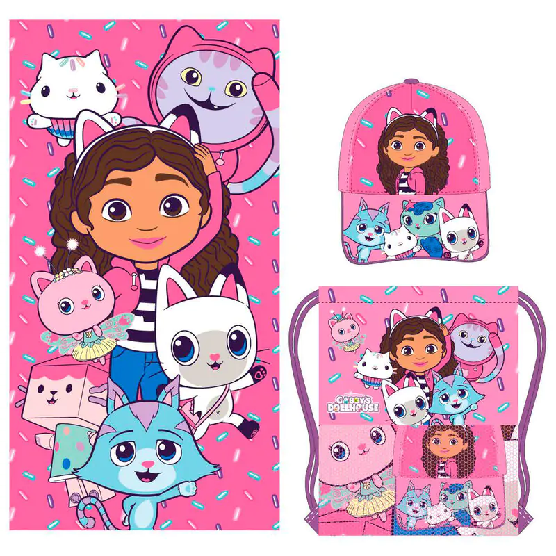 Gabbys Dollhouse set uterák + taška + čiapka produktová fotografia