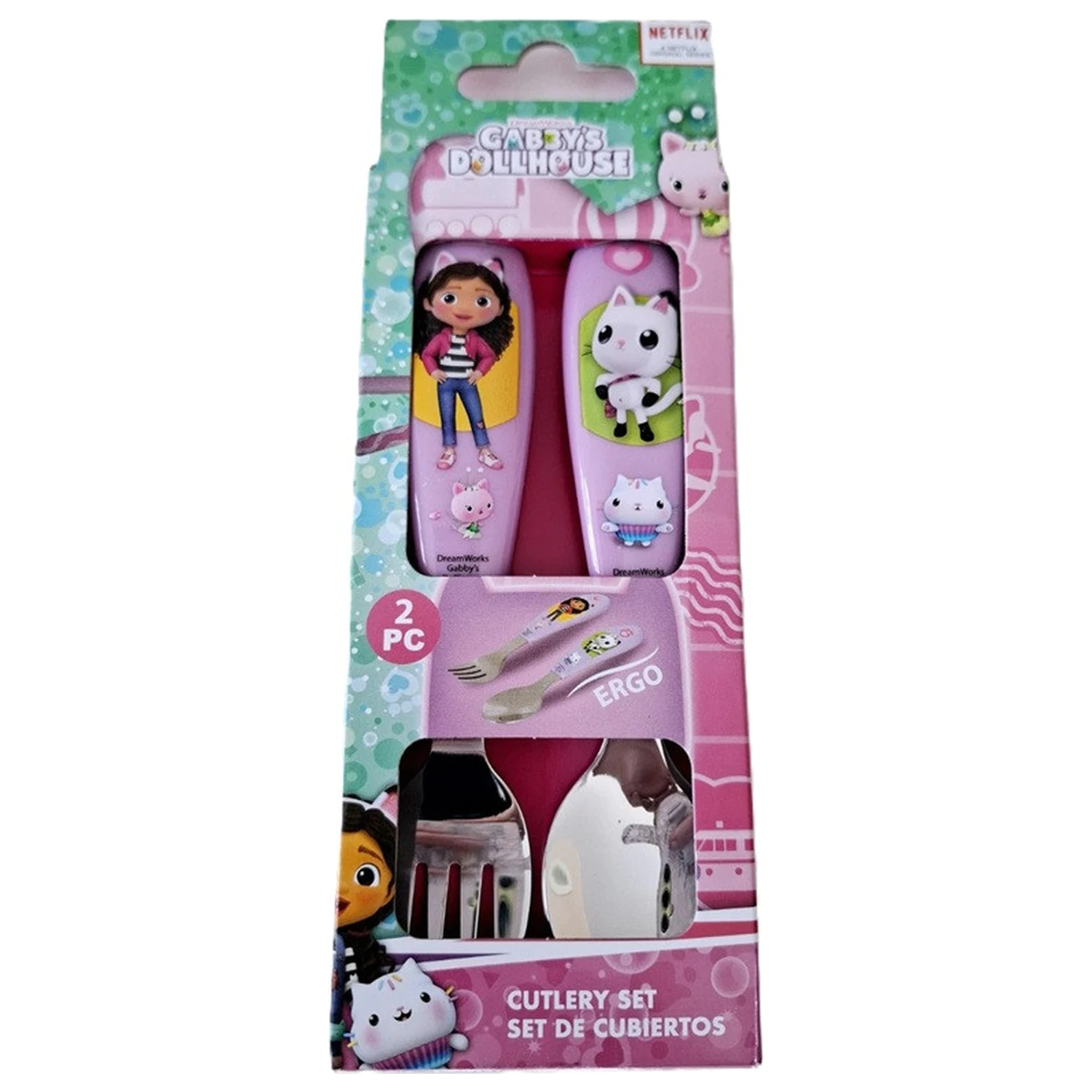 Gabi's Dollhouse Wonderland kovový Ergo príborový set - 2 kusy produktová fotografia