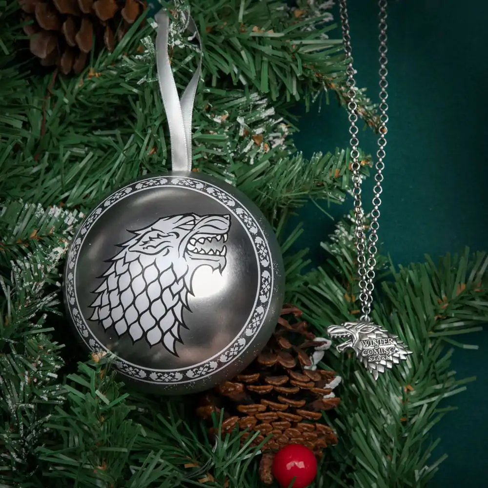 Game of Thrones vianočná ozdoba na stromček s Necklace Stark produktová fotografia