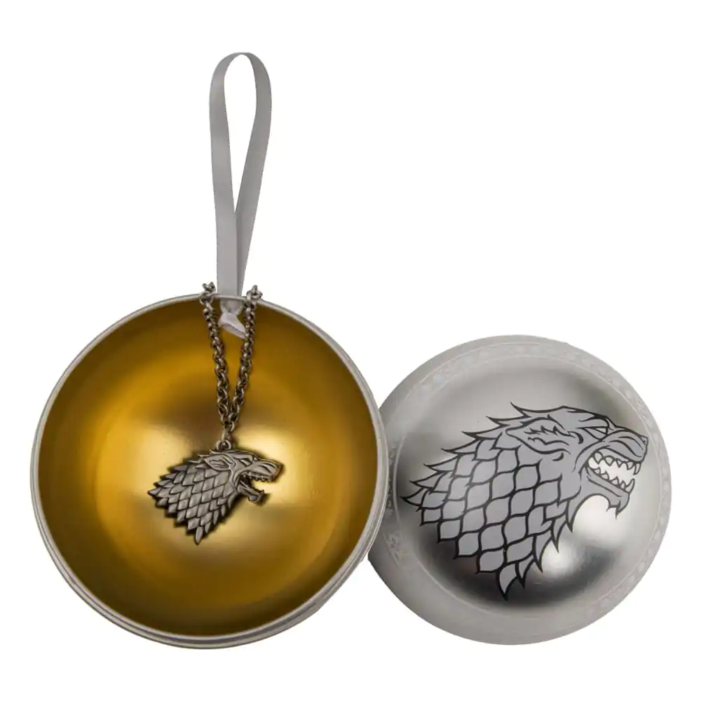 Game of Thrones vianočná ozdoba na stromček s Necklace Stark produktová fotografia