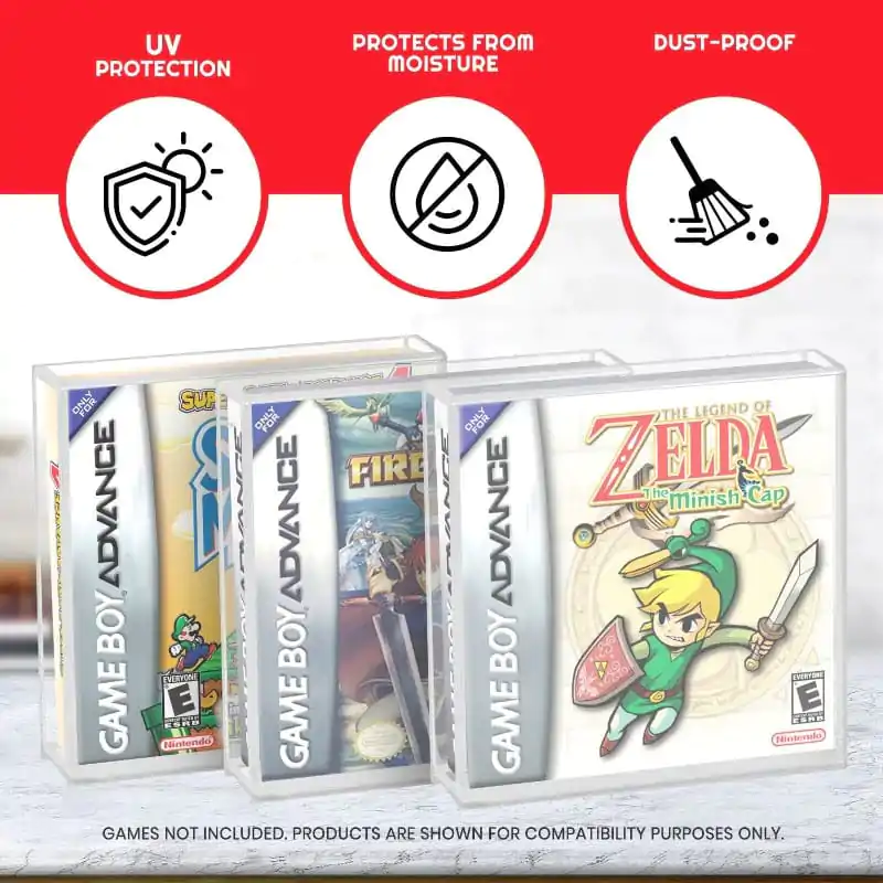 2-Pack Acrylic Case pre hry Gameboy/Gameboy Advance Games termékfotó