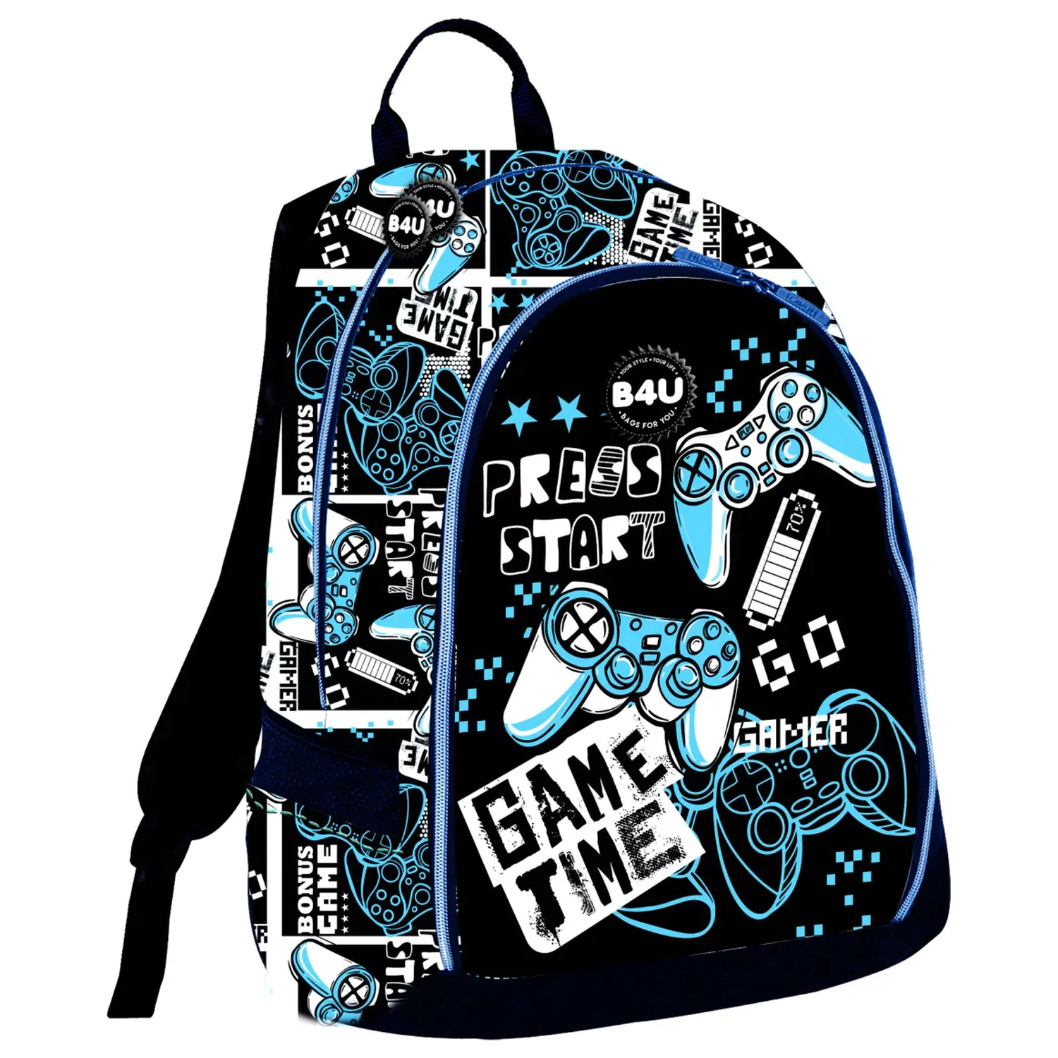 Gamer Press Start Školský batoh, Taška 43 cm produktová fotografia