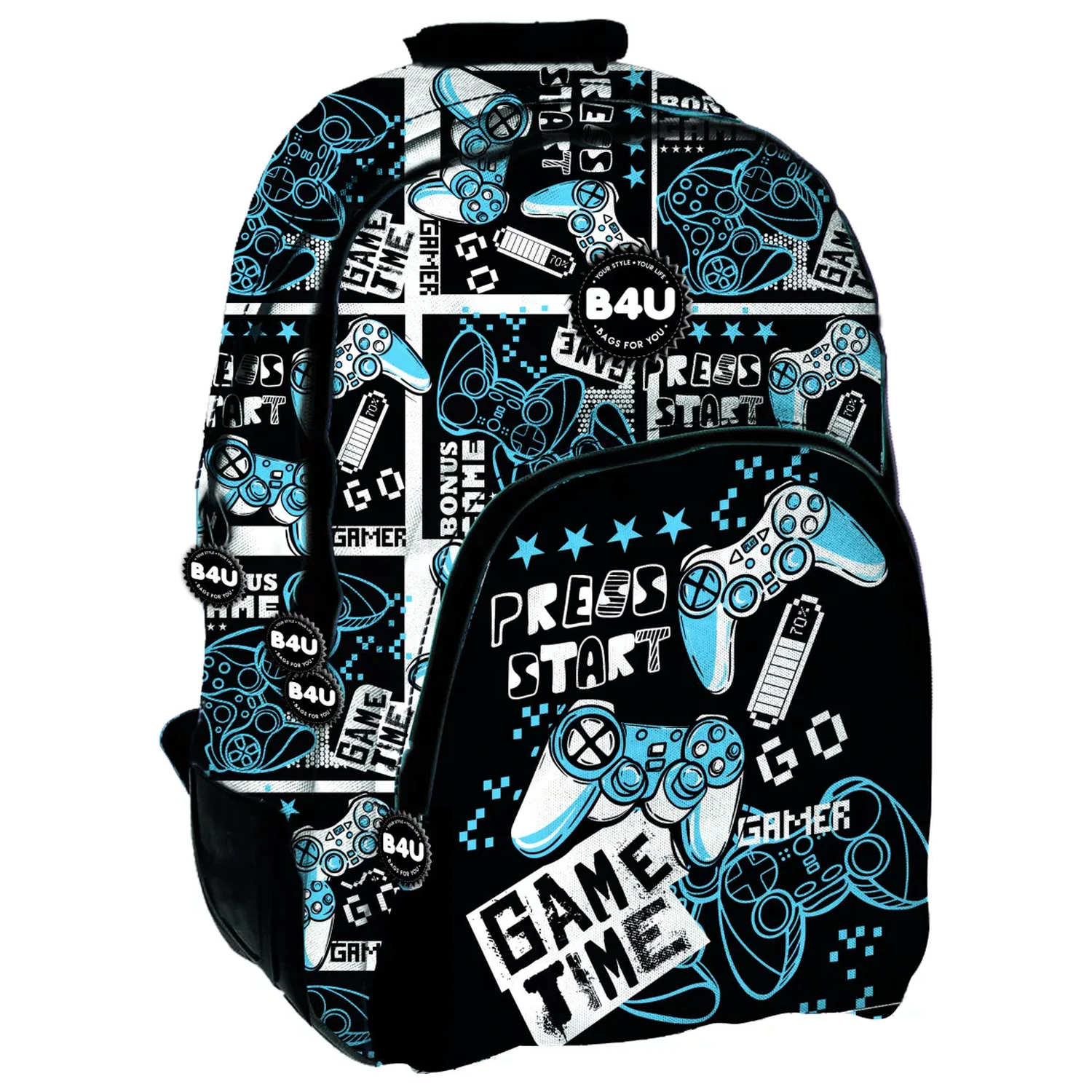 Gamer Press Start Školská taška, Taška 44 cm produktová fotografia